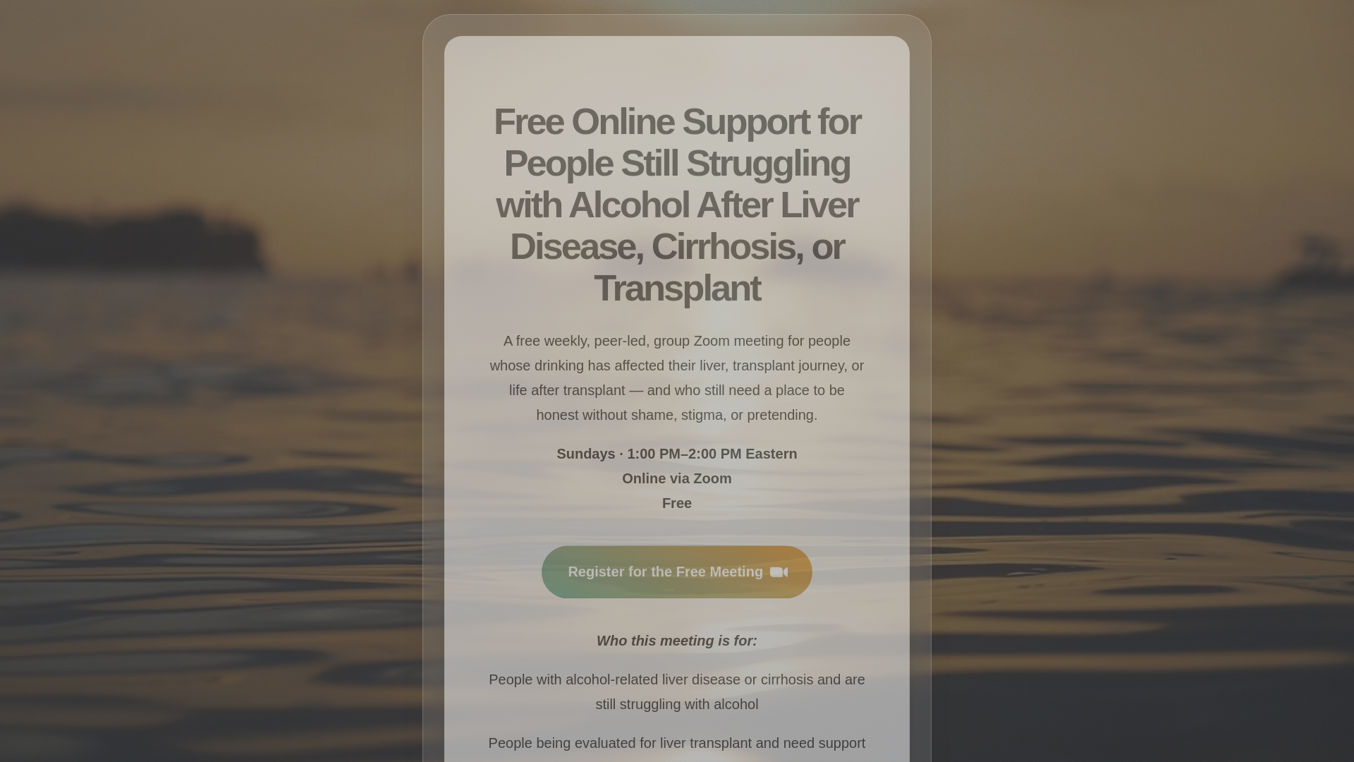 website screenshot of https://alcoholandliverrecovery.org/