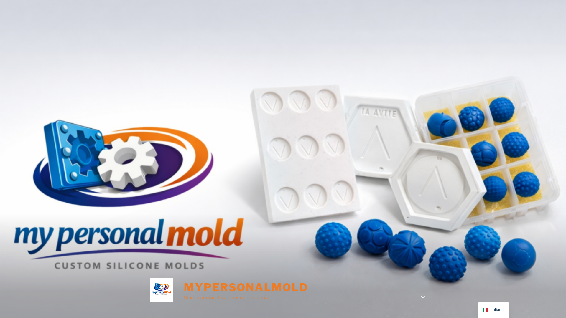 website screenshot of https://mypersonalmold.it/