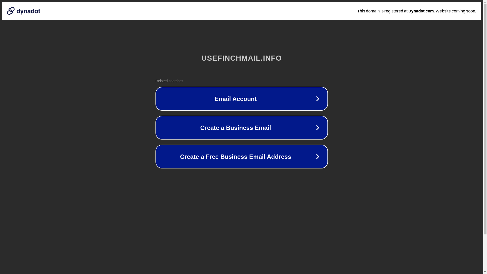 website screenshot of https://usefinchmail.info/