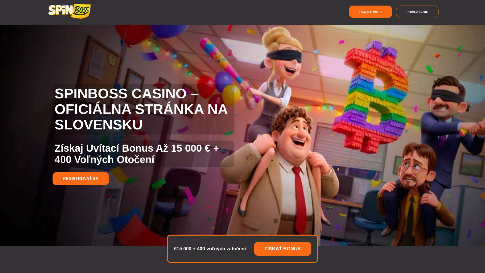 website screenshot of https://spinbosss-sk.pages.dev/
