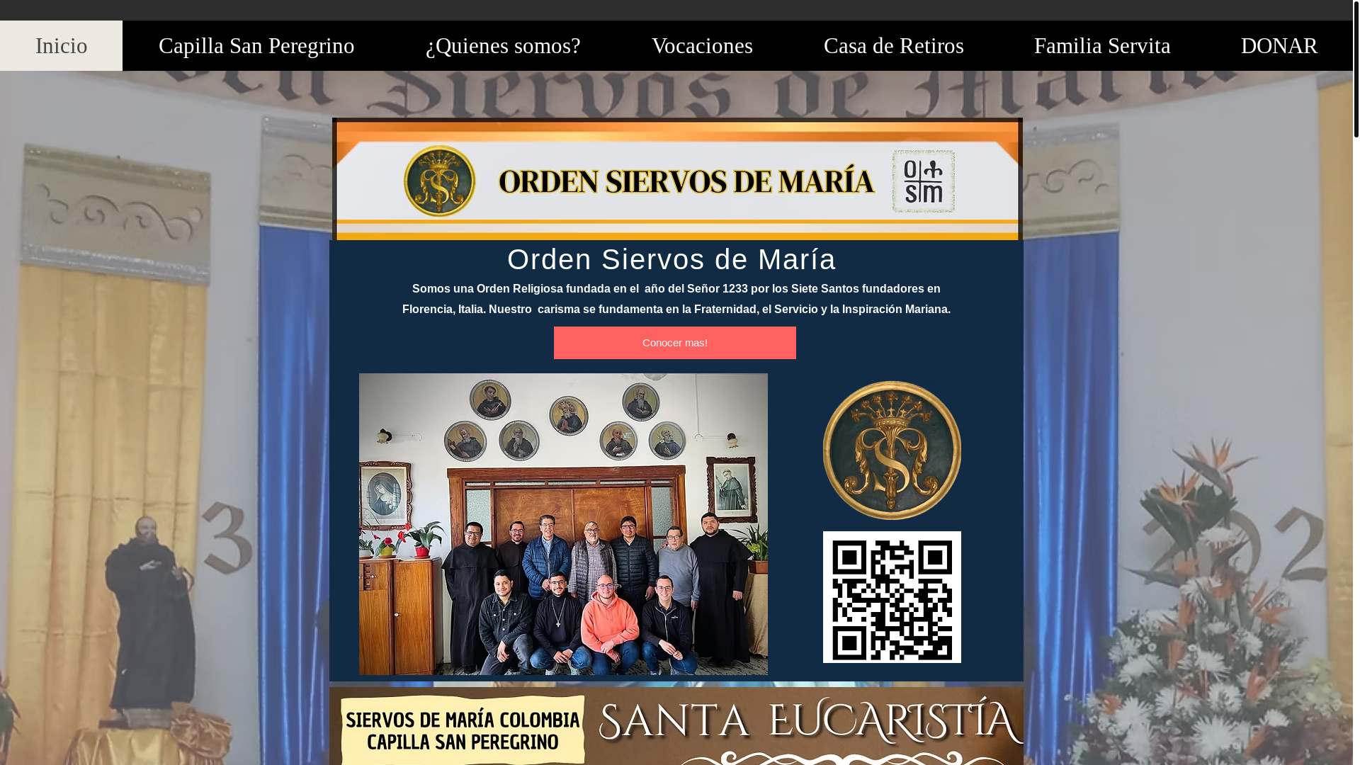 website screenshot of https://siervosdemariacolombia.com/