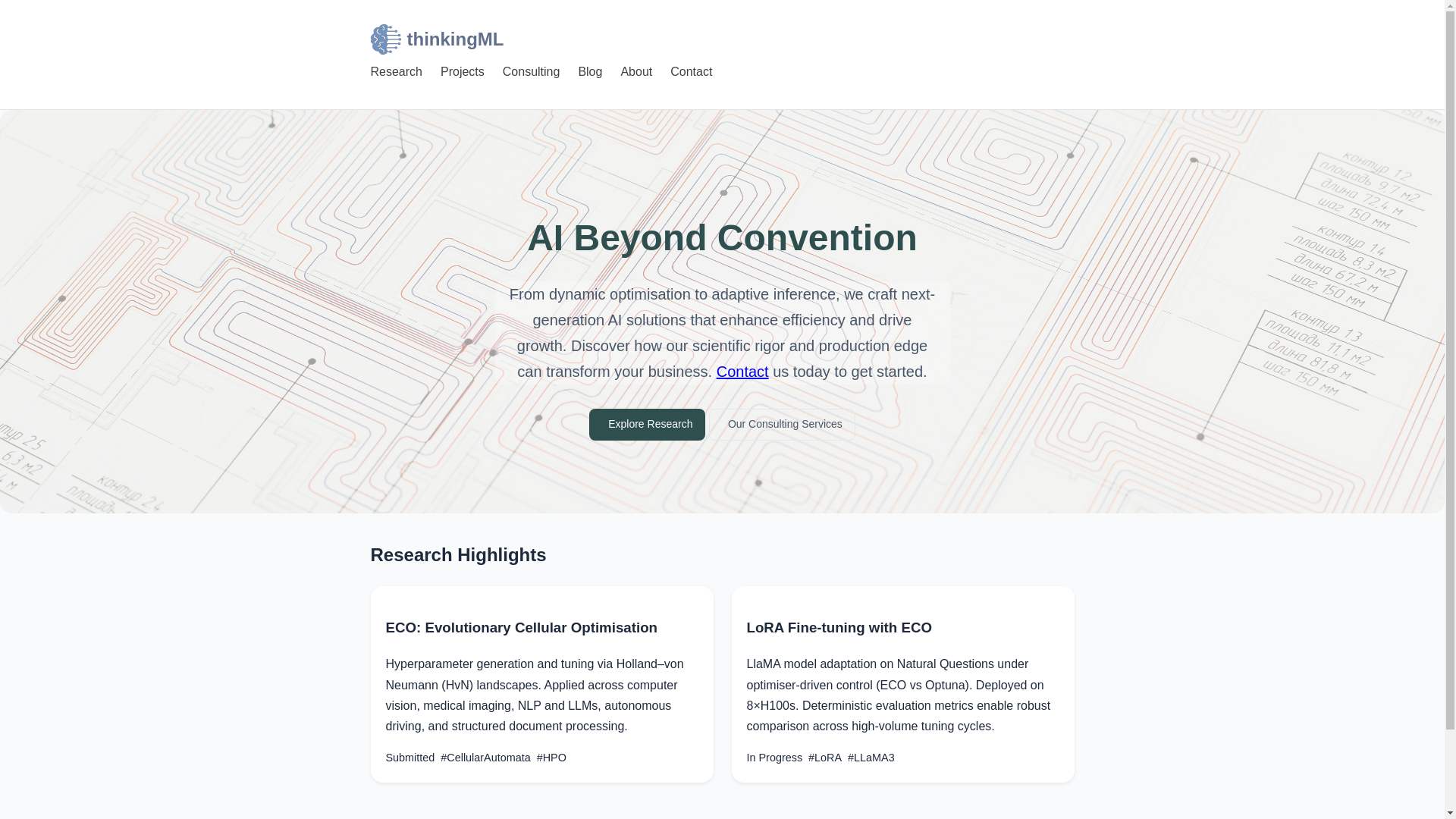 website screenshot of https://thinkingml.pages.dev/