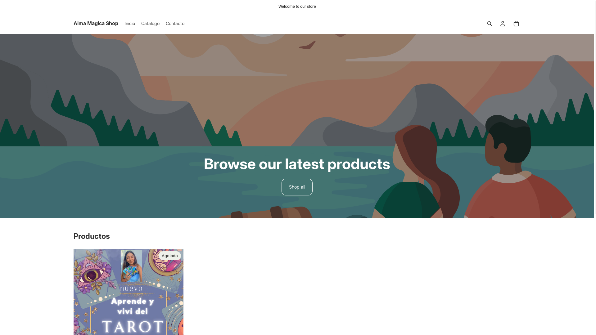 website screenshot of https://comunidadalmamagica.store/