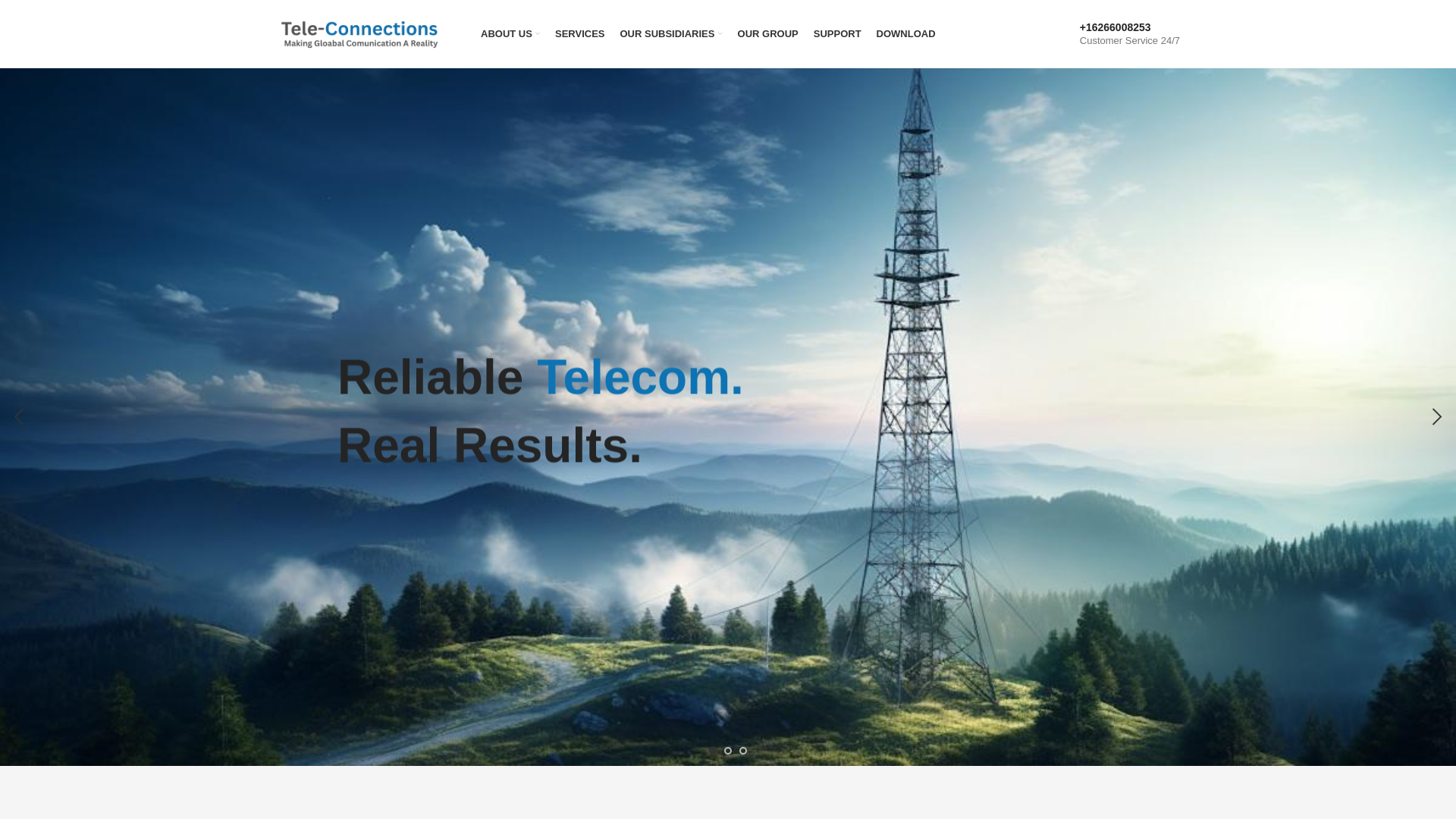 website screenshot of https://teleconnexions.world