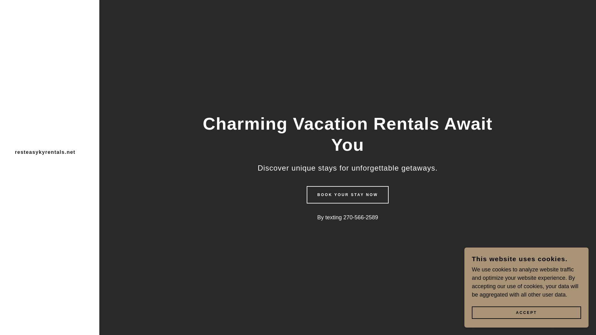 website screenshot of https://resteasykyrentals.ai