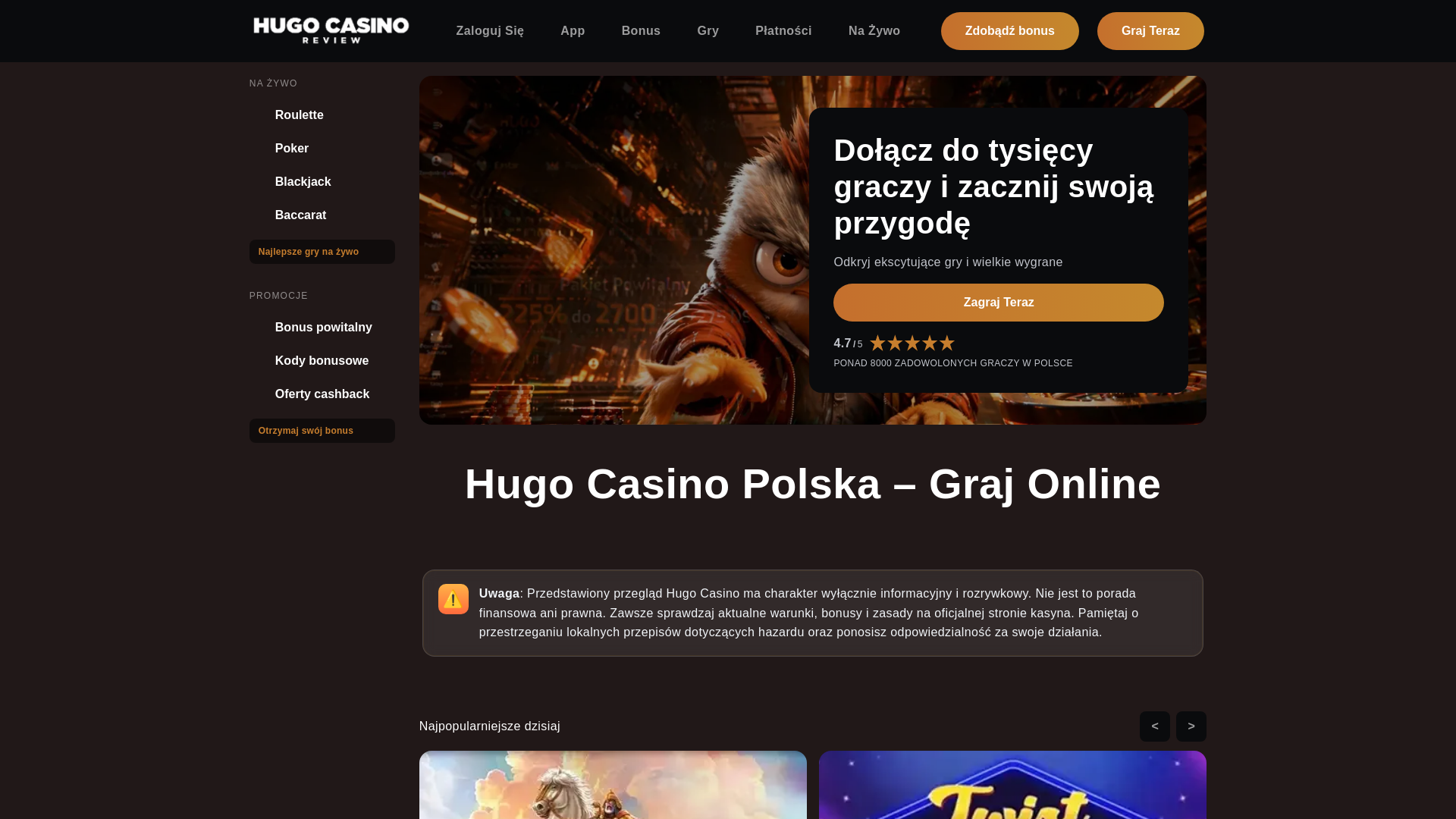 website screenshot of https://hugocasinopolska-com.pages.dev/