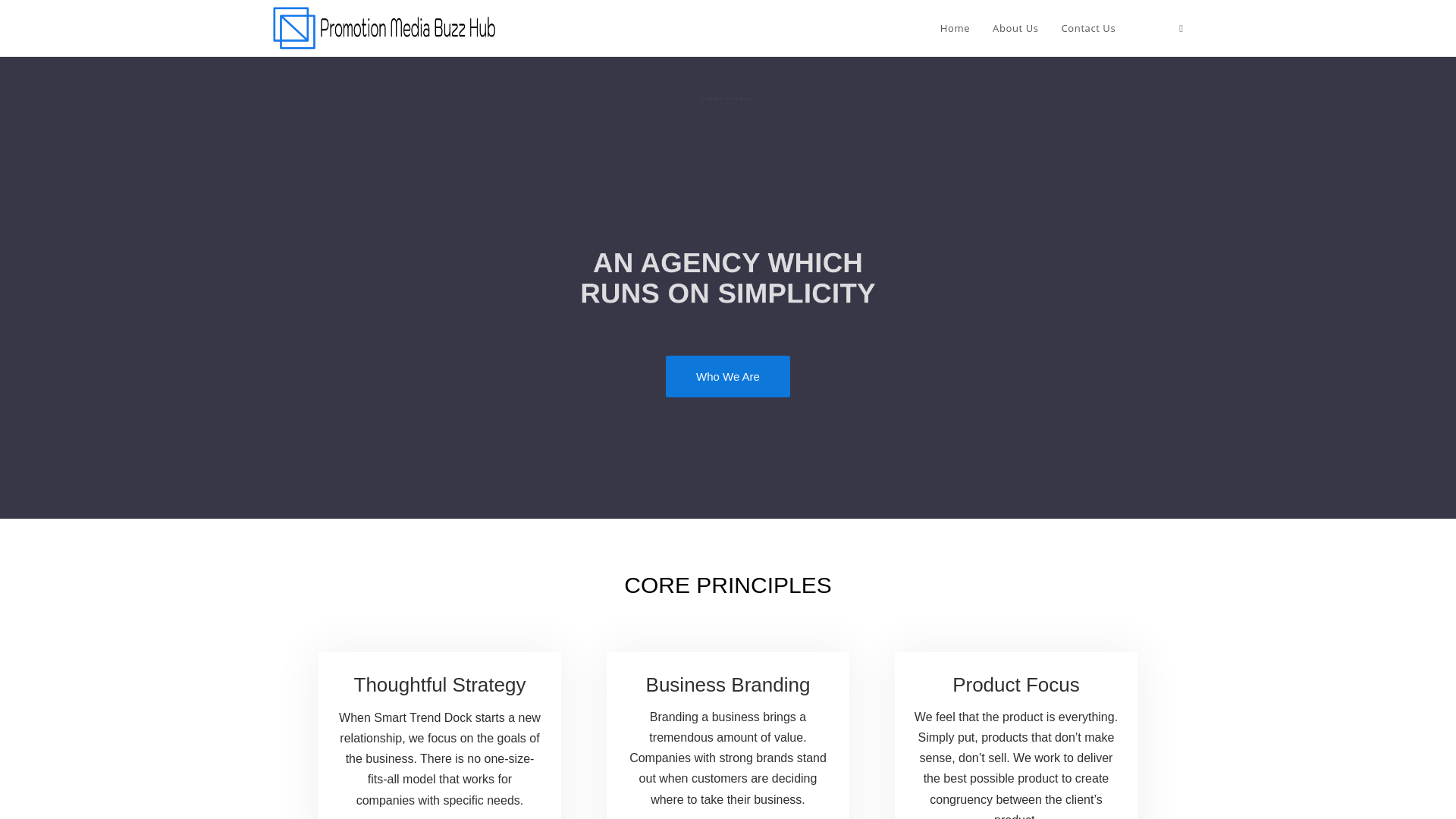 website screenshot of https://smarttrenddock.com