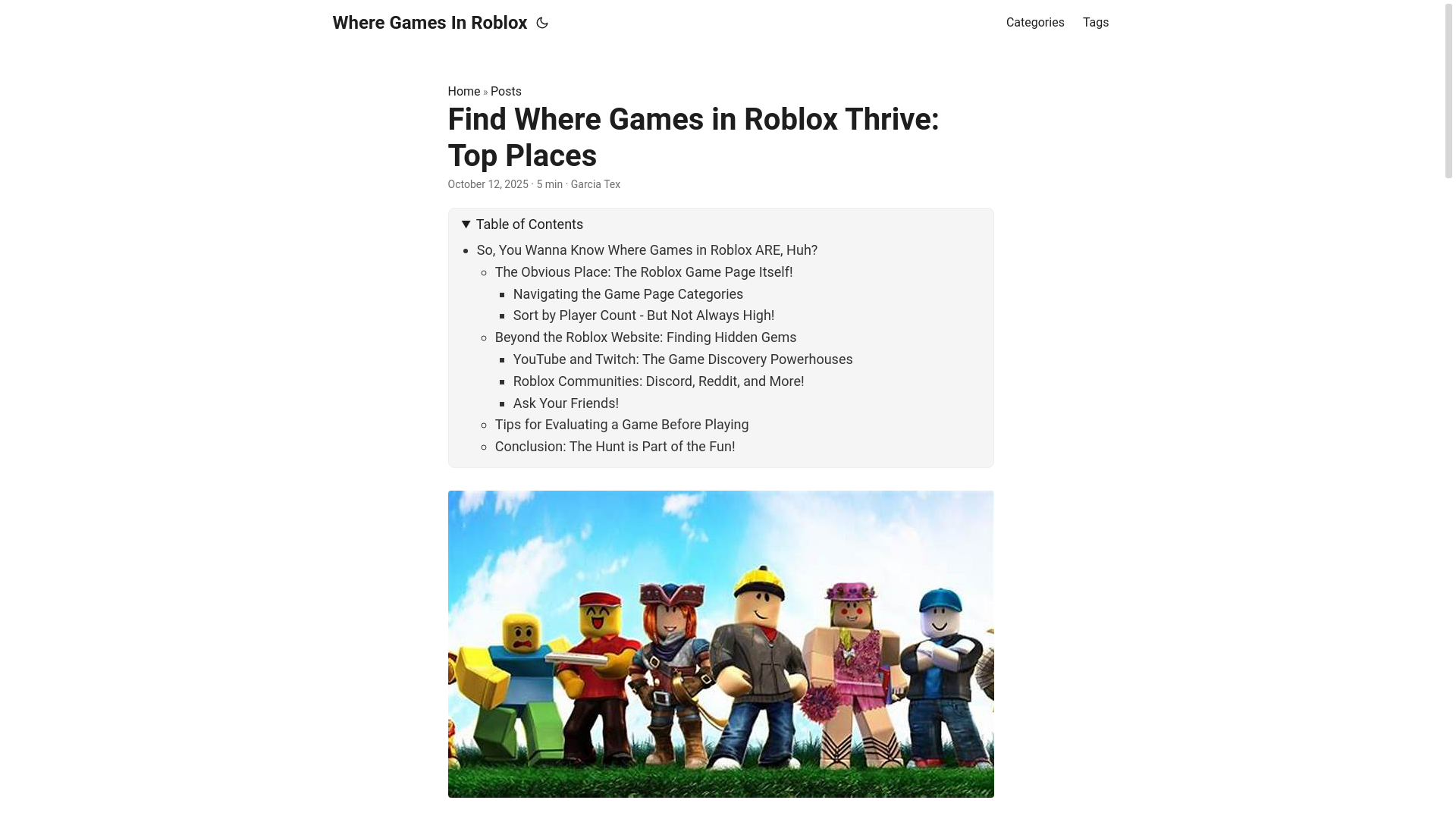 website screenshot of https://where-games-in-roblox.pages.dev/