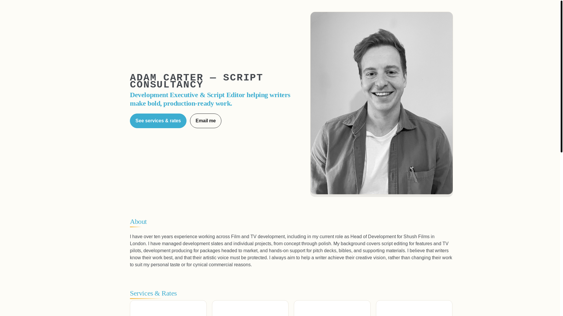 website screenshot of https://scriptconsultancy.co.uk/