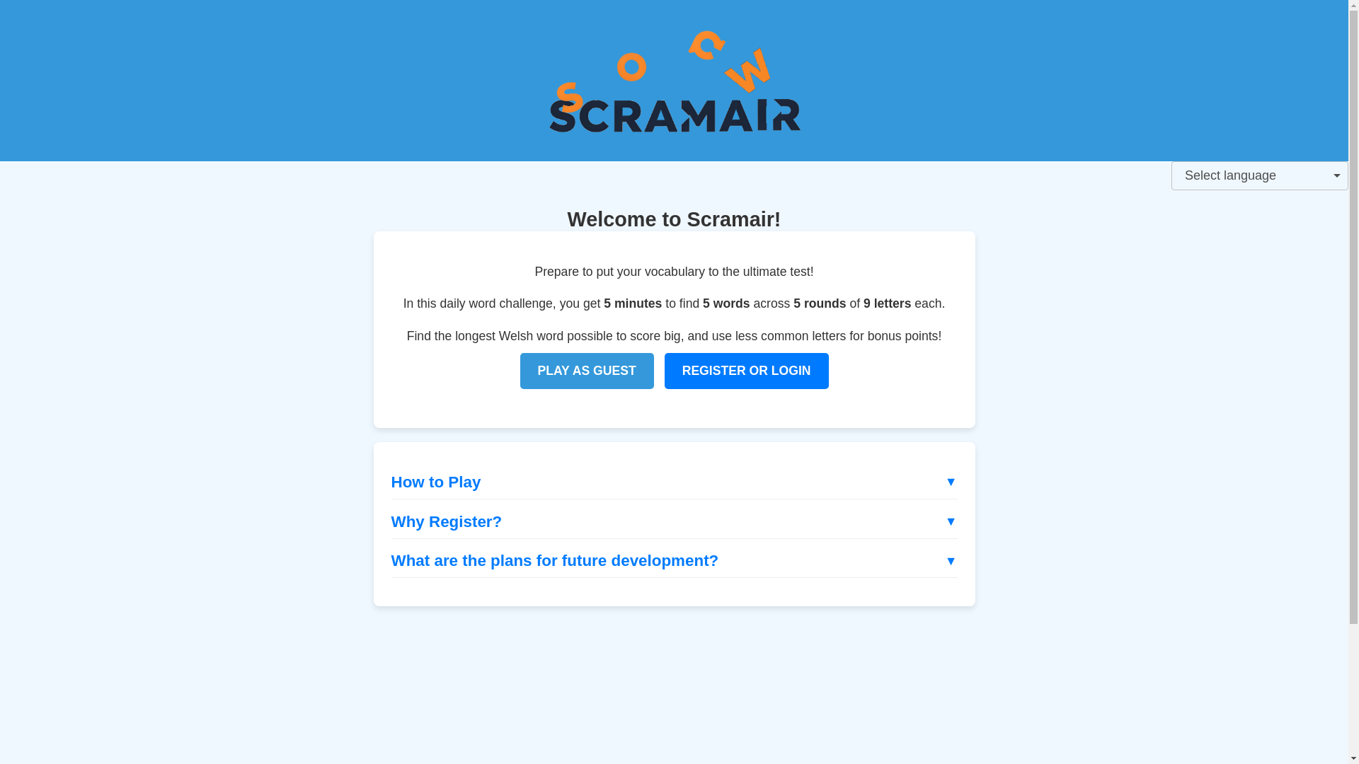 website screenshot of https://scramair-react.pages.dev/