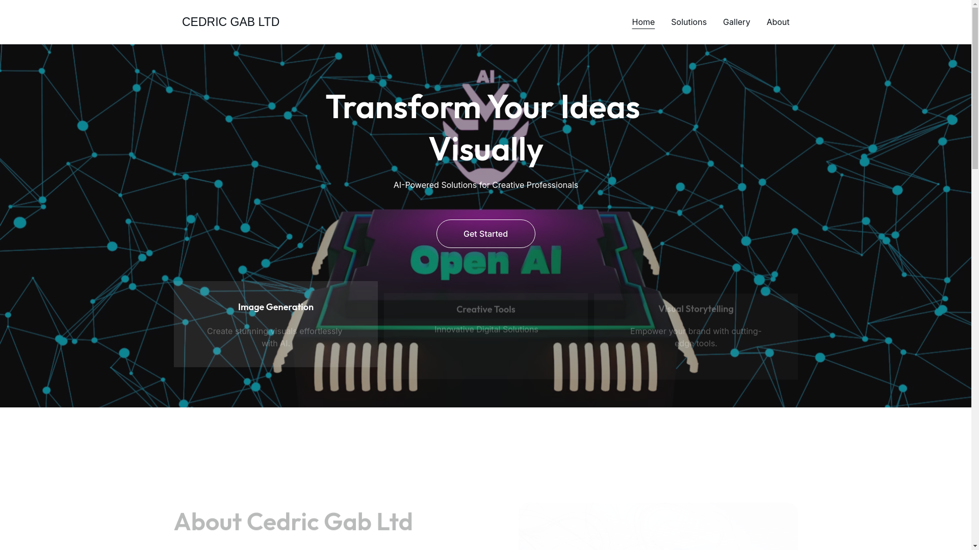 website screenshot of https://cedricgabltd.com/