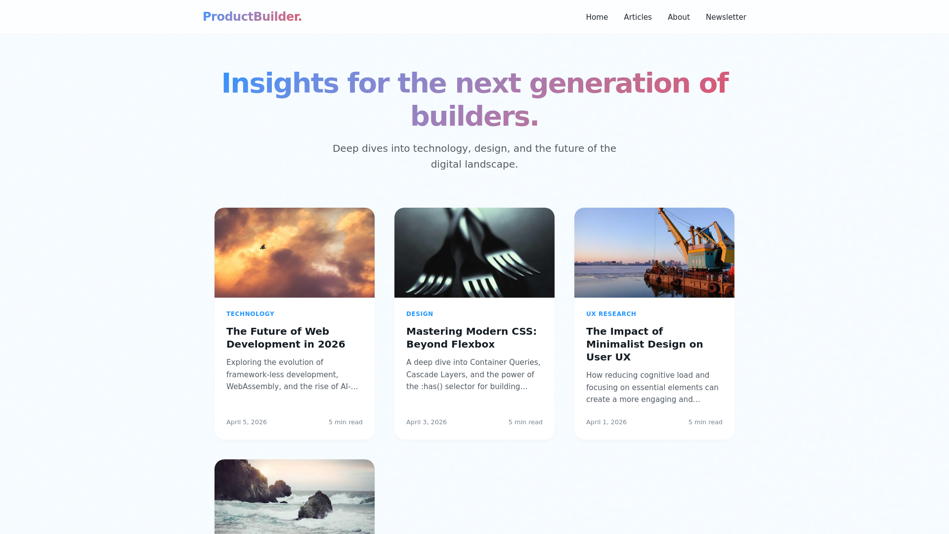 website screenshot of https://product-builder-67m.pages.dev/