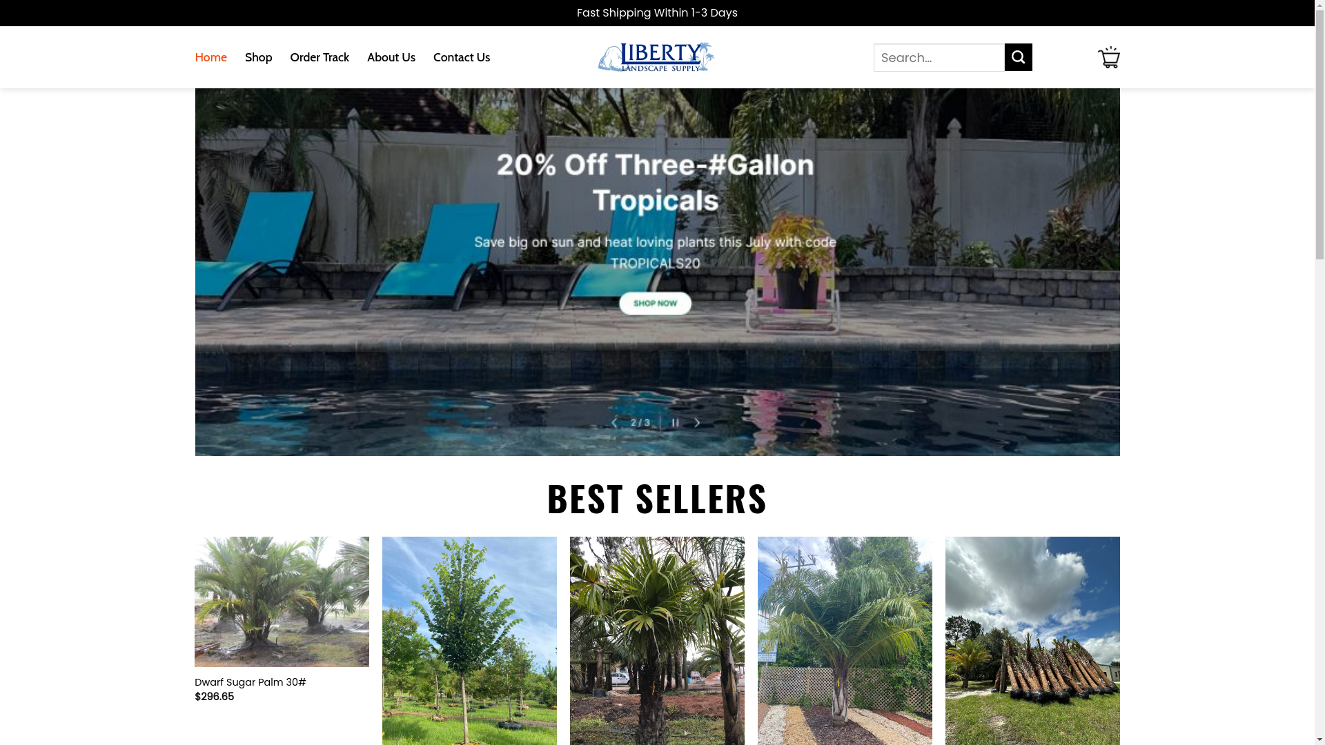 website screenshot of https://mylibertylandscapesupply.shop/