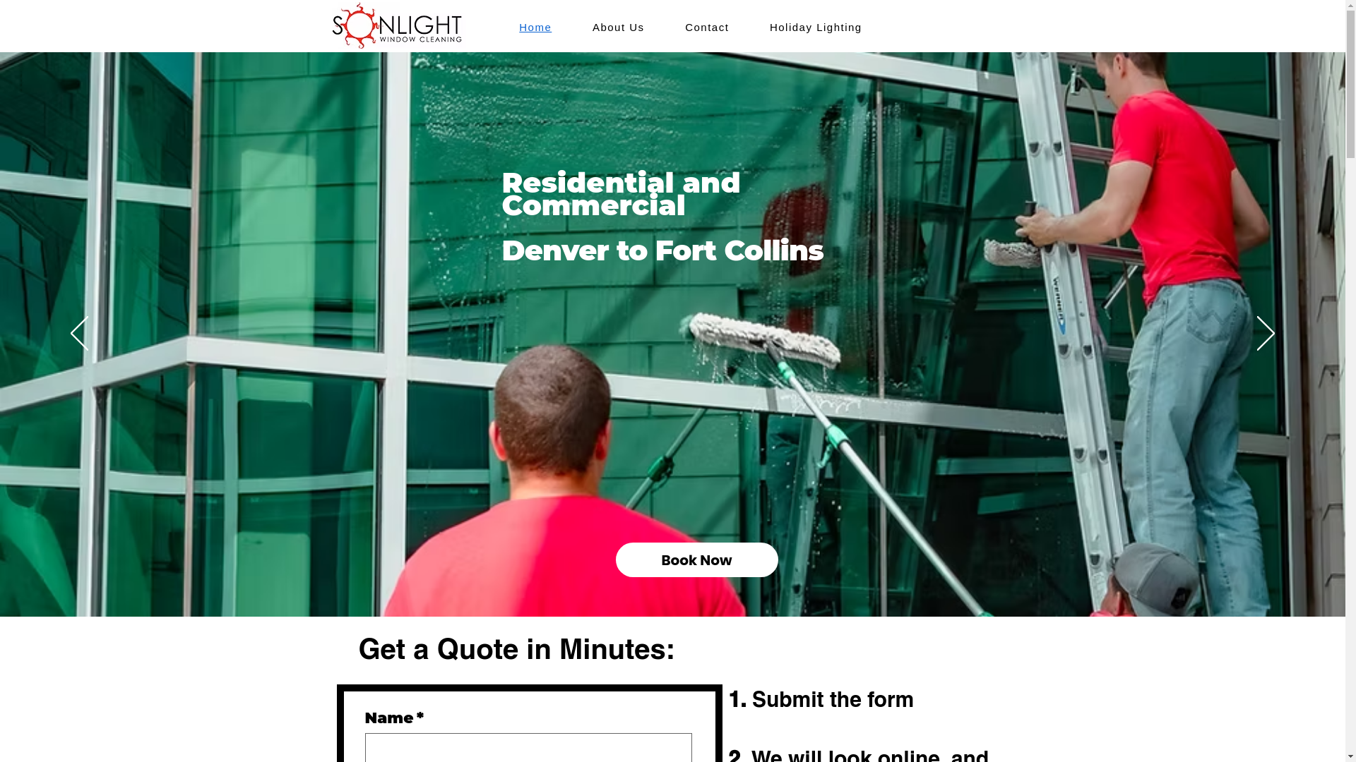 website screenshot of https://sunburstwindows-washingsvcs.com/
