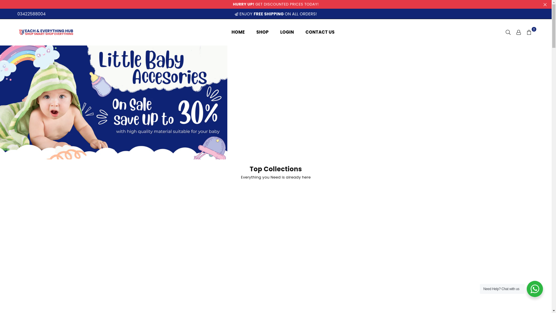 website screenshot of https://eacheverythinghub.store/
