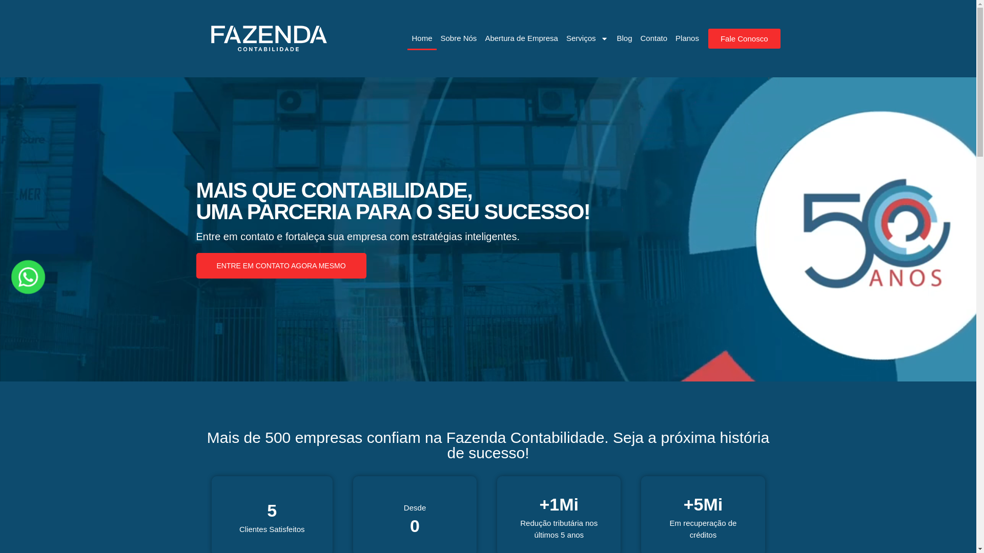 website screenshot of https://fazendacontabilidade.shop/