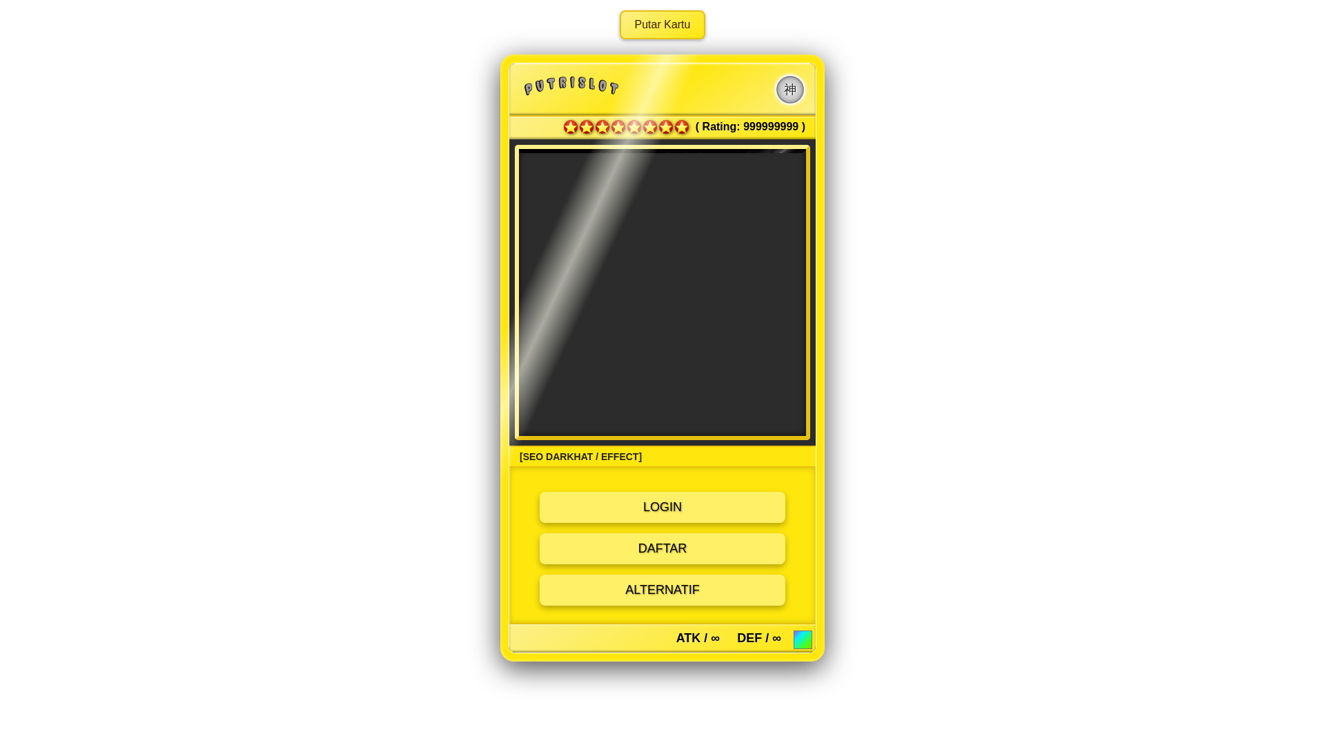 website screenshot of https://putrislota.pages.dev/