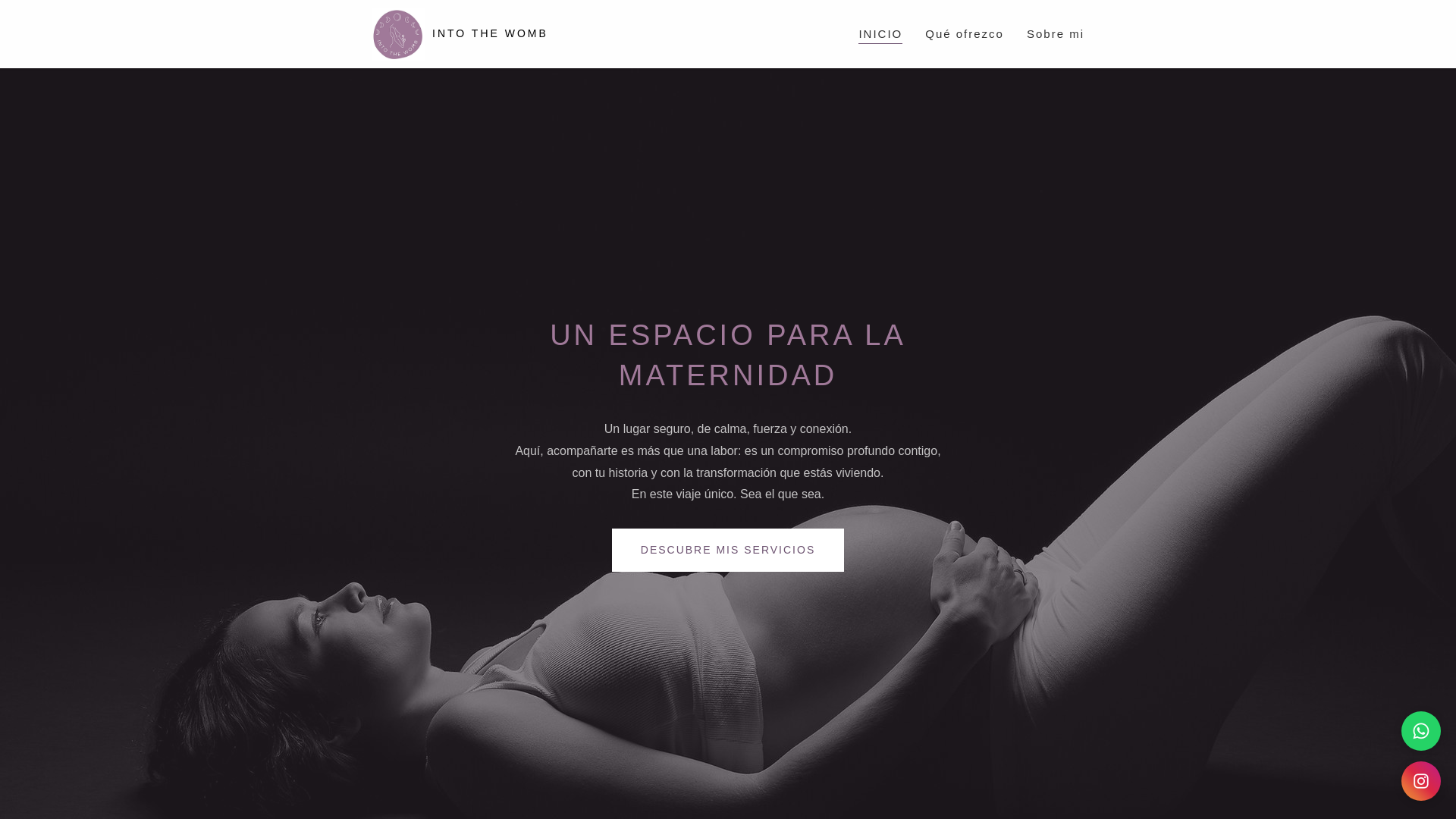 website screenshot of https://intothewombwebsitecreator.pages.dev/