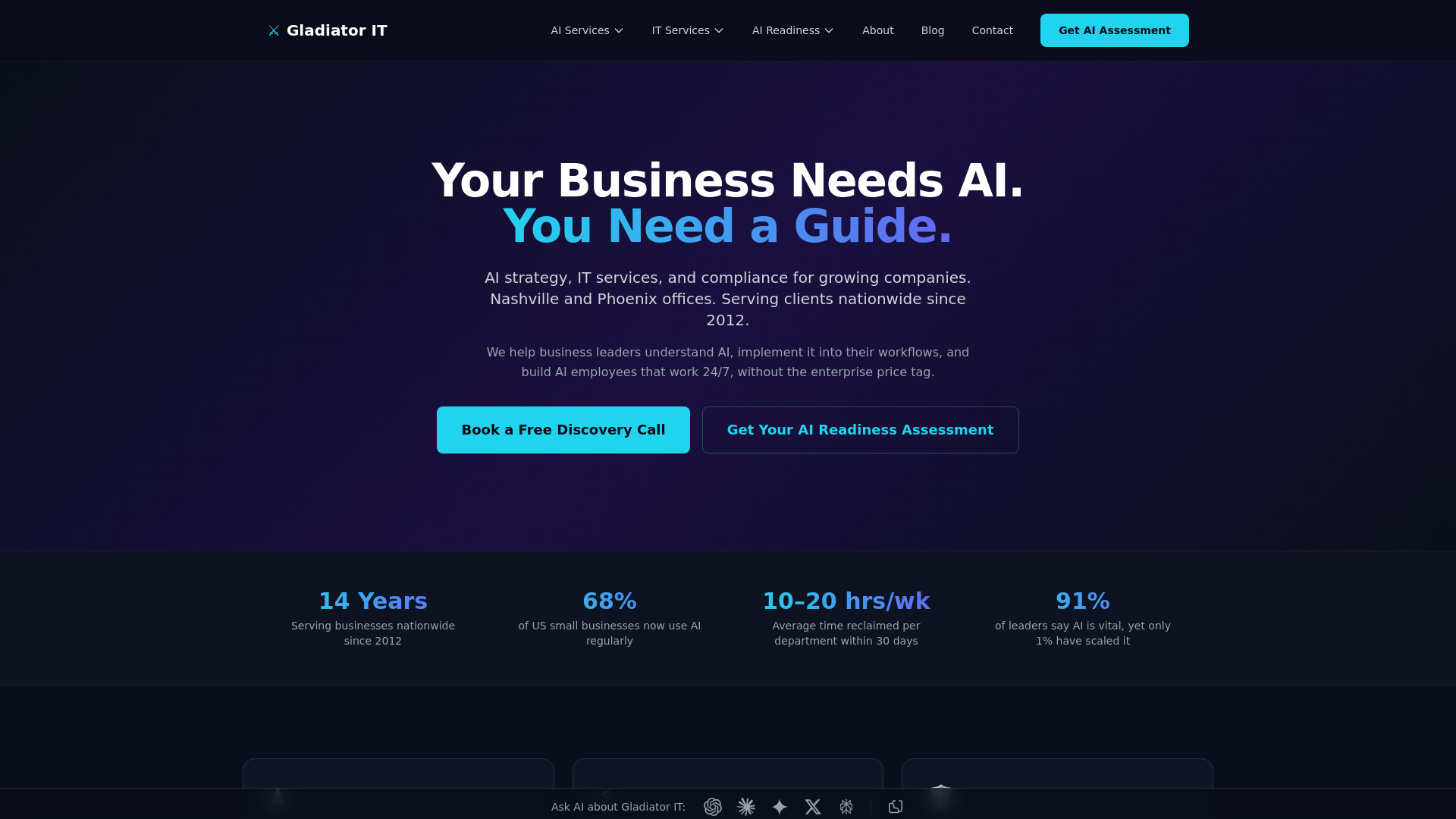 website screenshot of https://gladiator-it.pages.dev/
