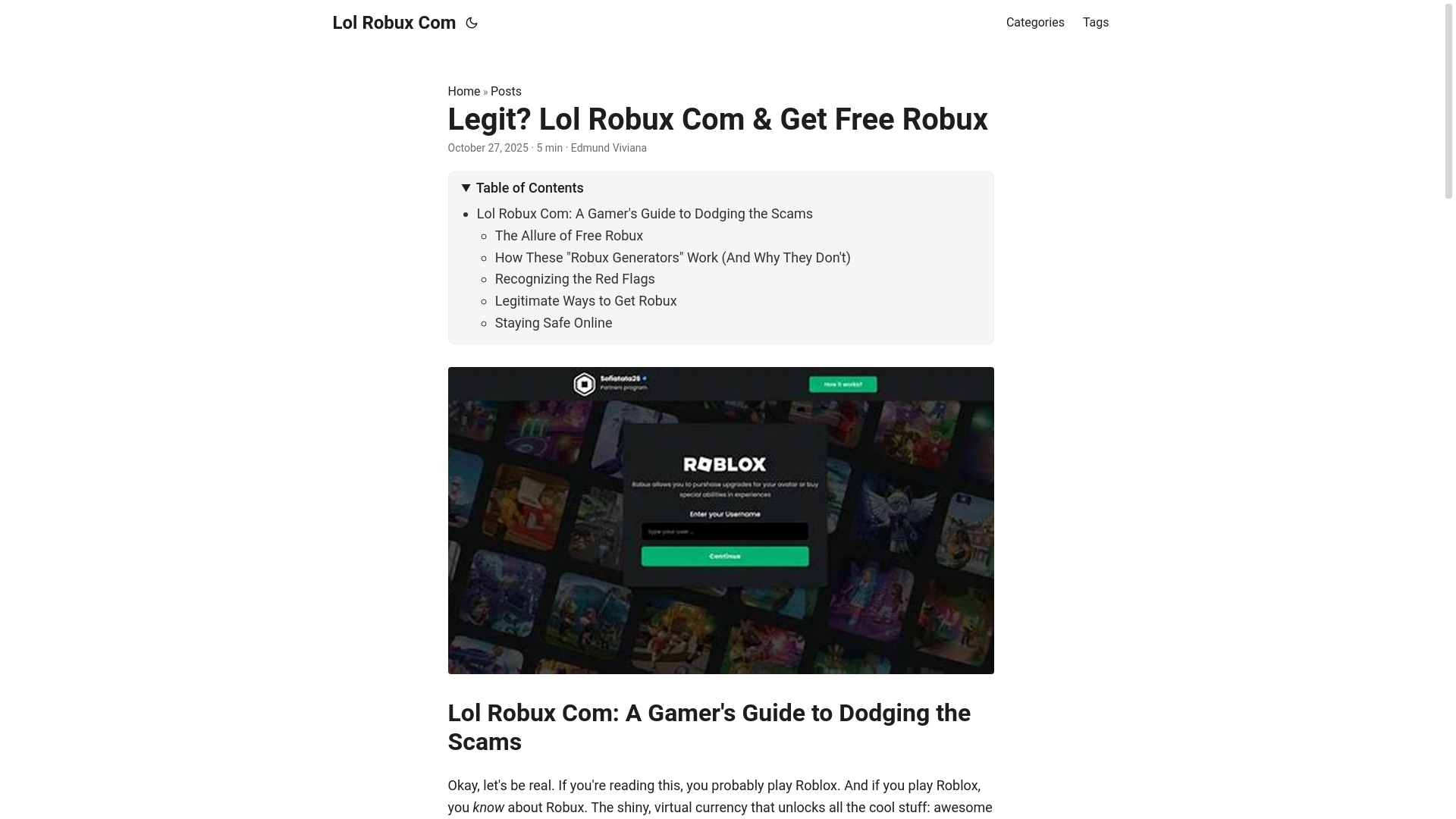 website screenshot of https://lol-robux-com.pages.dev/