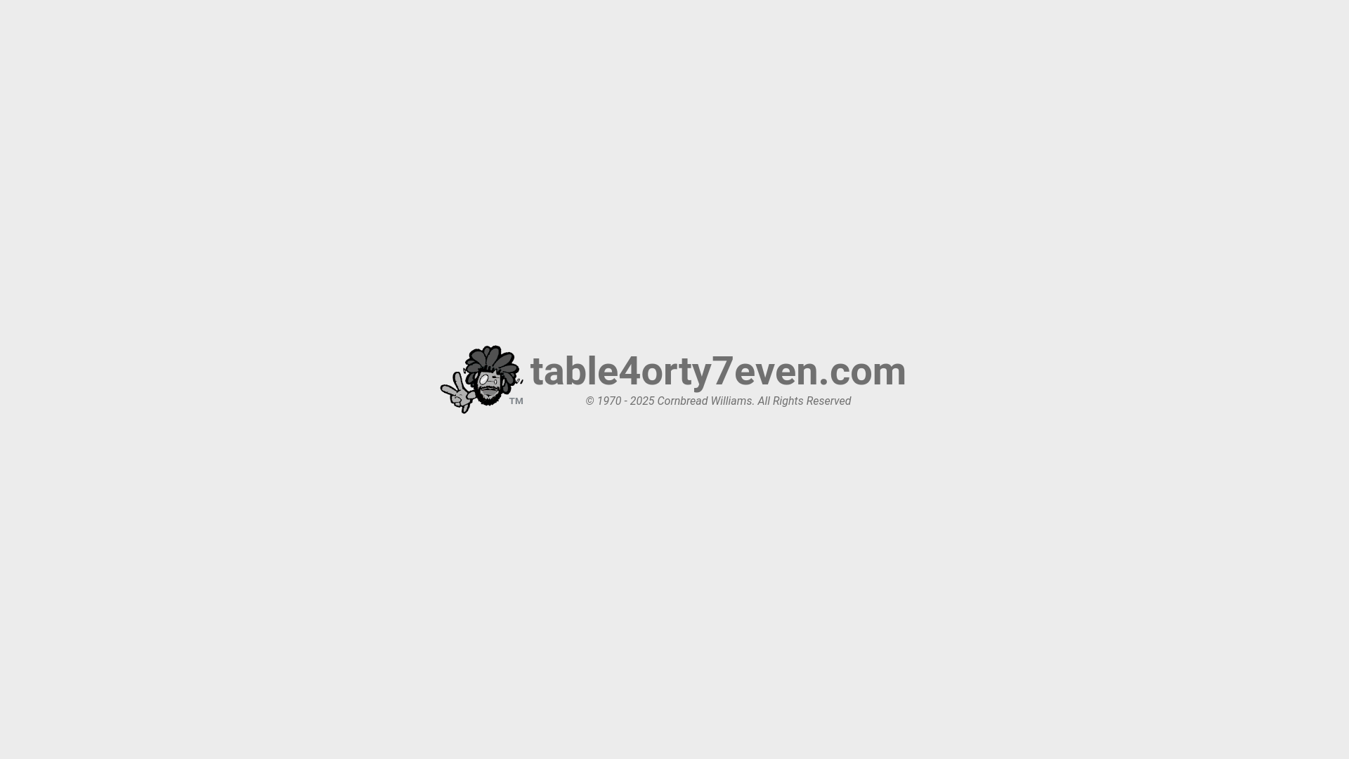 website screenshot of https://table4orty7even.com/