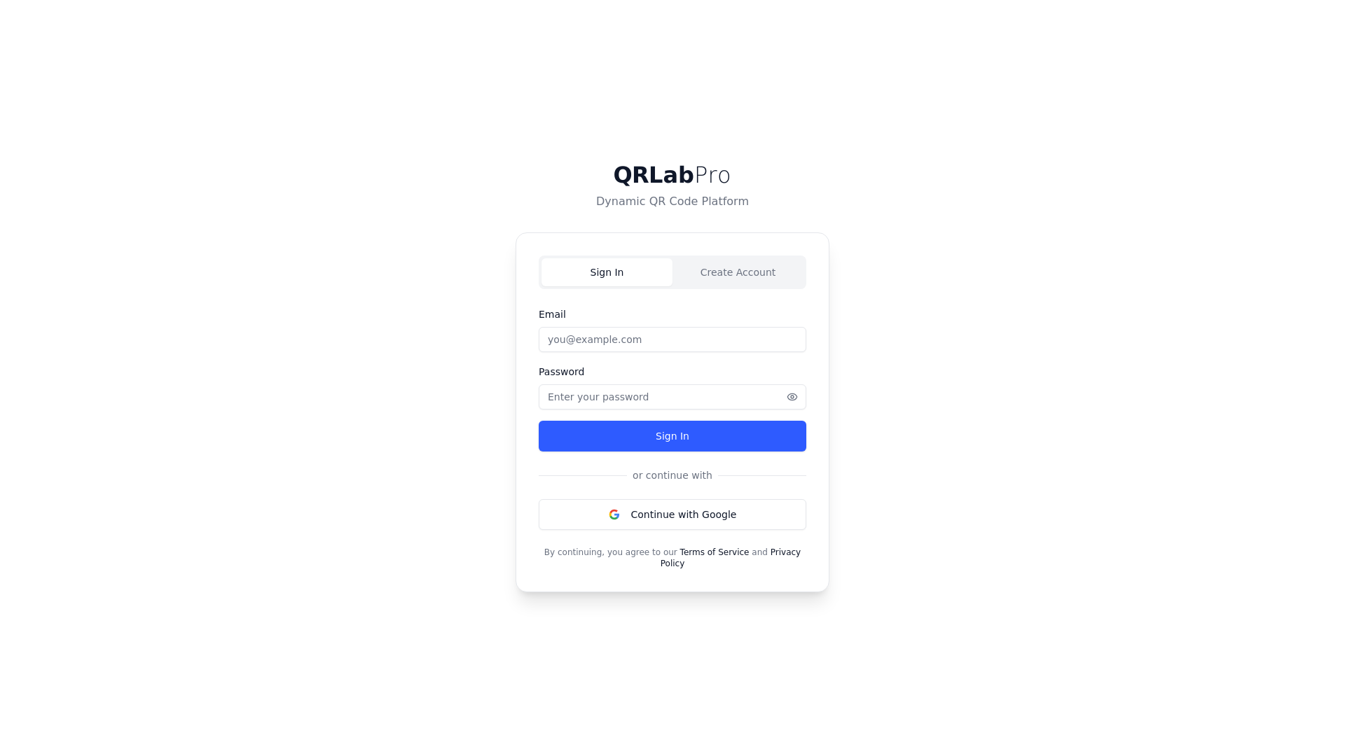 website screenshot of https://qrlabpro-web.pages.dev/