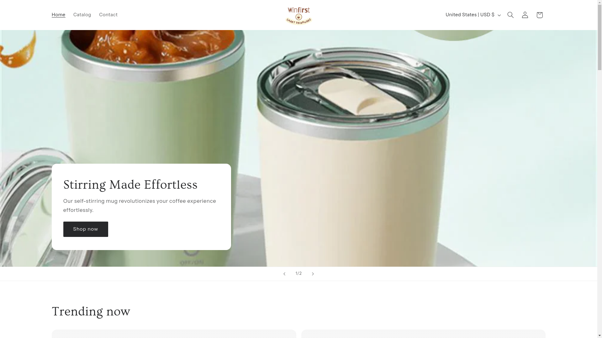 website screenshot of https://winfirstshop.store/