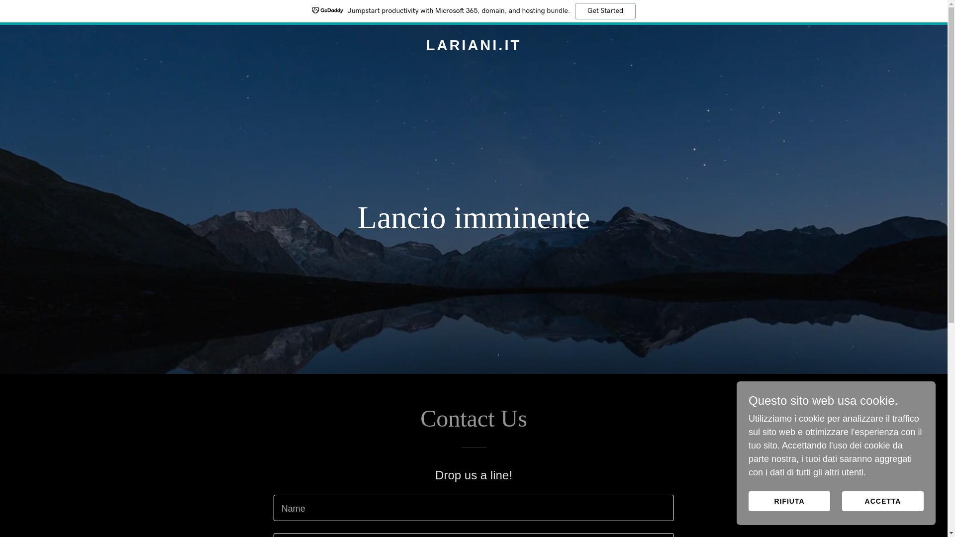 website screenshot of https://lariani.it/