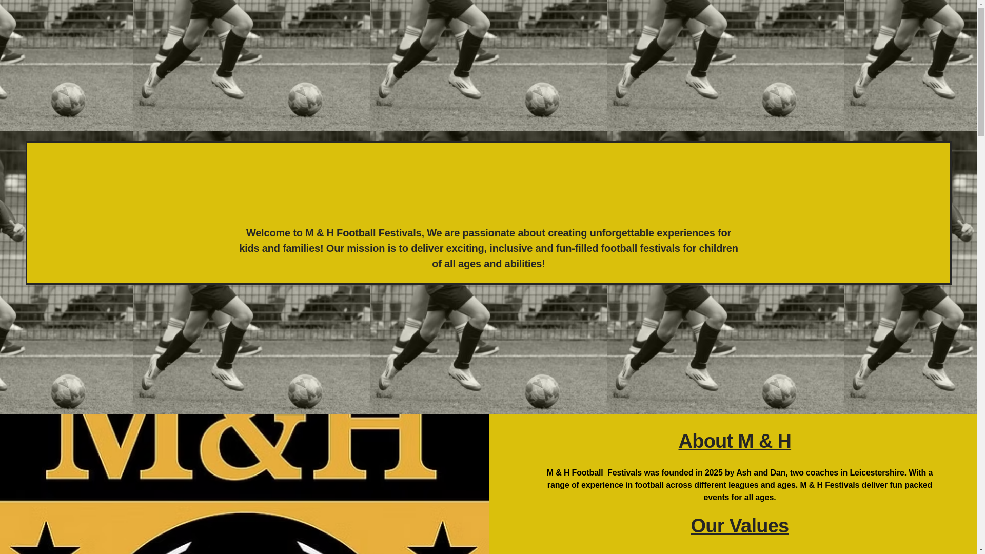 website screenshot of https://mhfootballfestivals.co.uk/