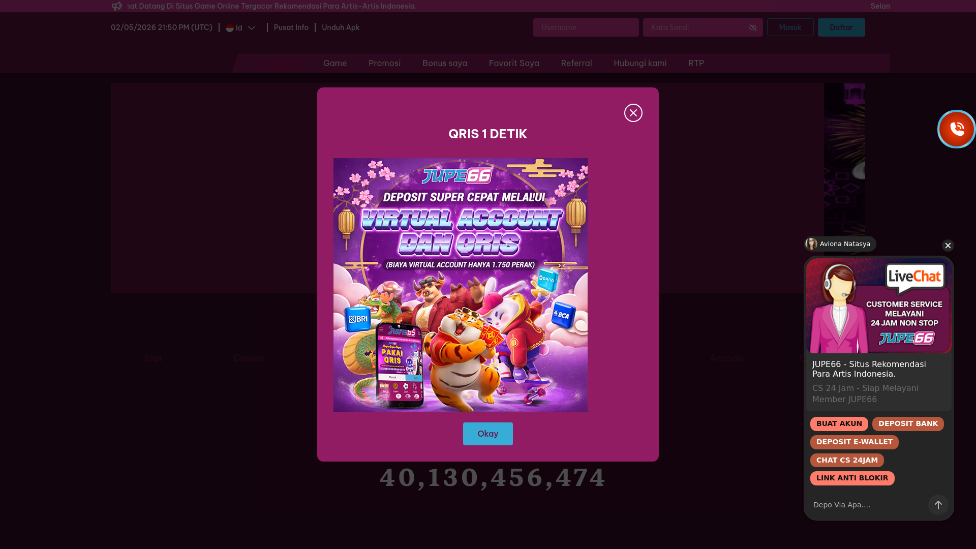 website screenshot of https://jupesaja-com.pages.dev/