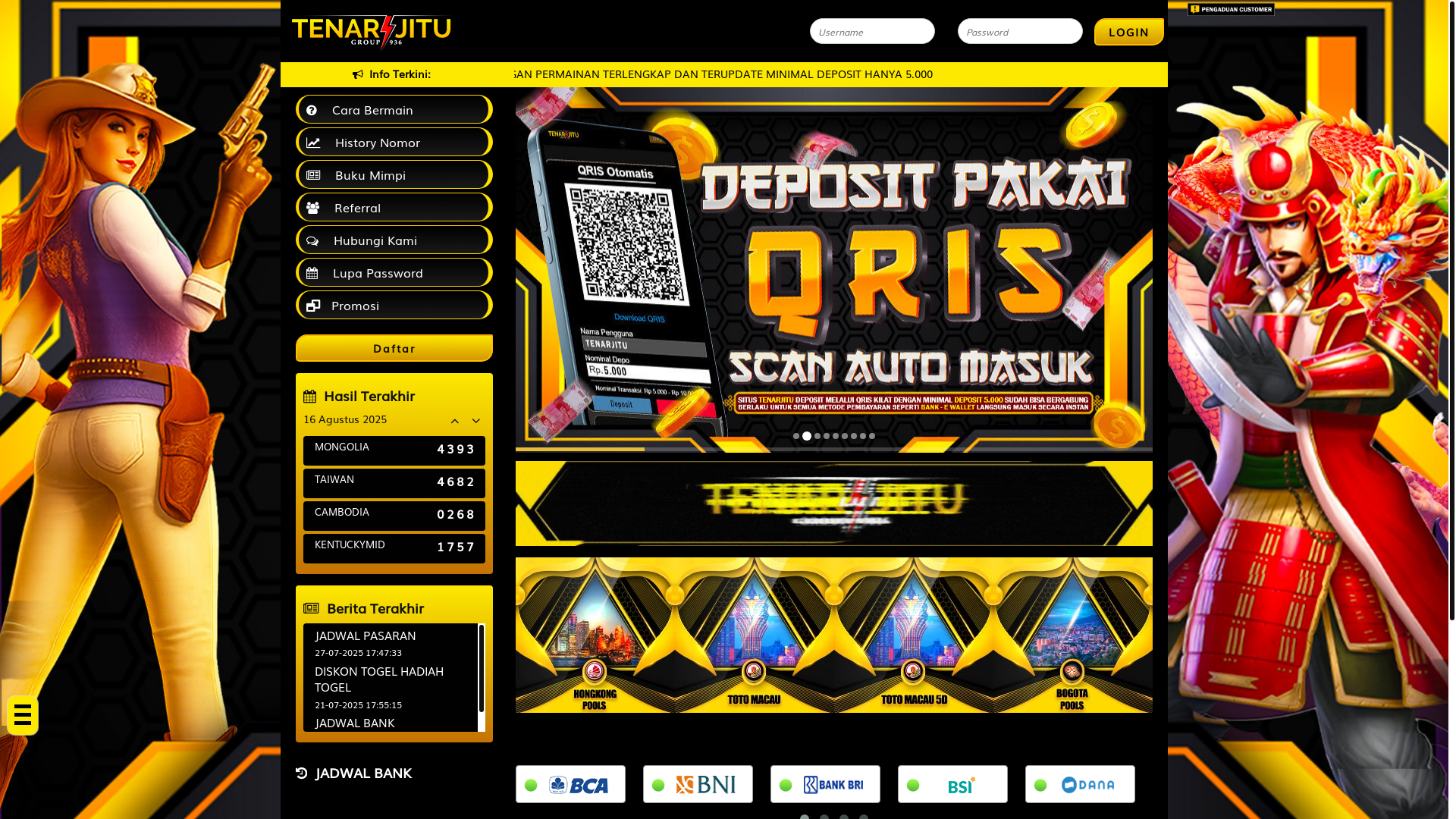 website screenshot of https://tenarjitutogel.store/
