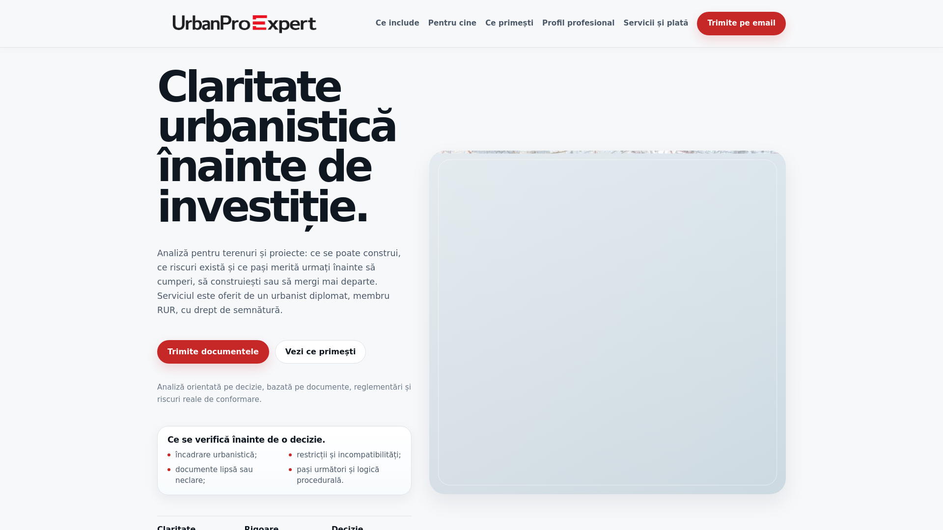 website screenshot of https://urbanproexpert.ro/