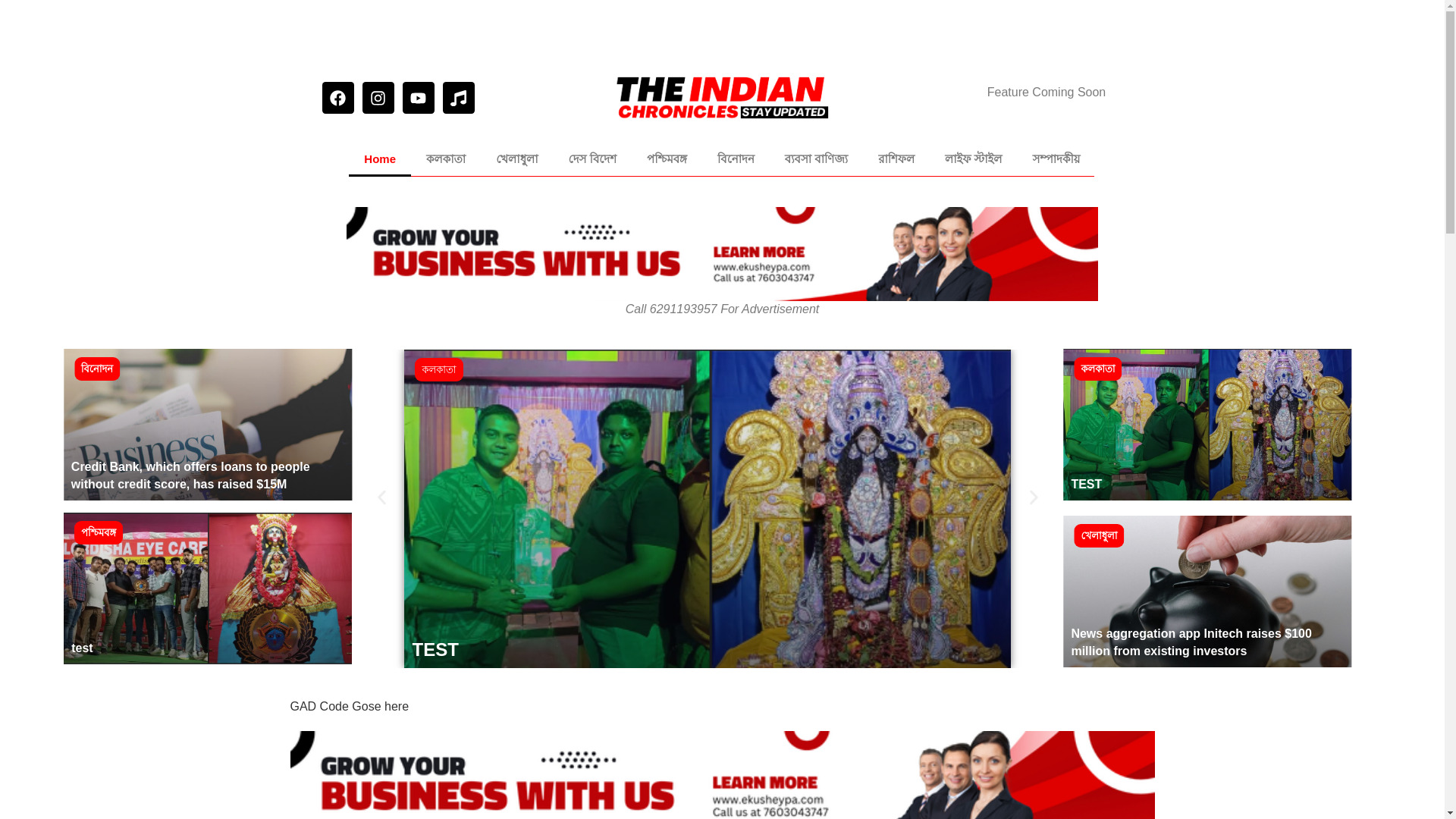 website screenshot of https://theindianchronicles.org/
