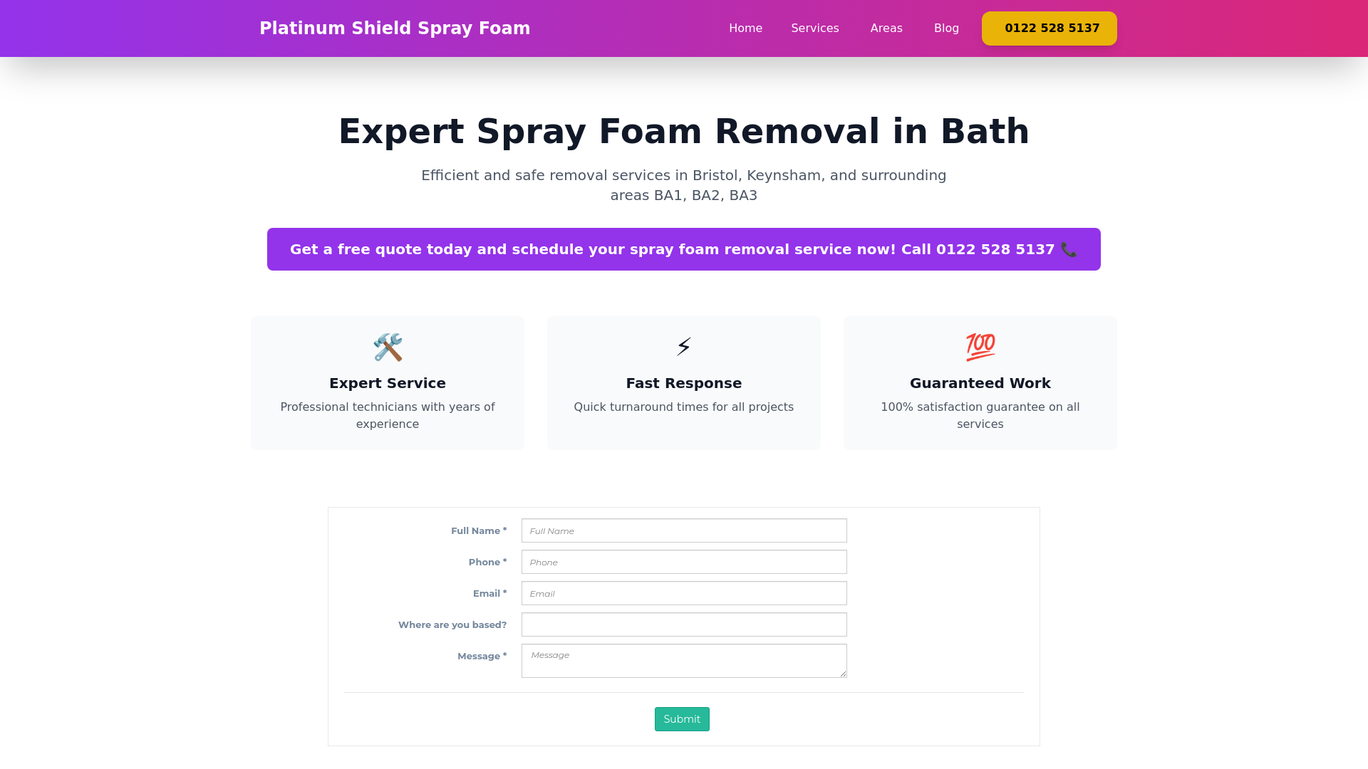 website screenshot of https://sprayfoamremovalbath.pages.dev/