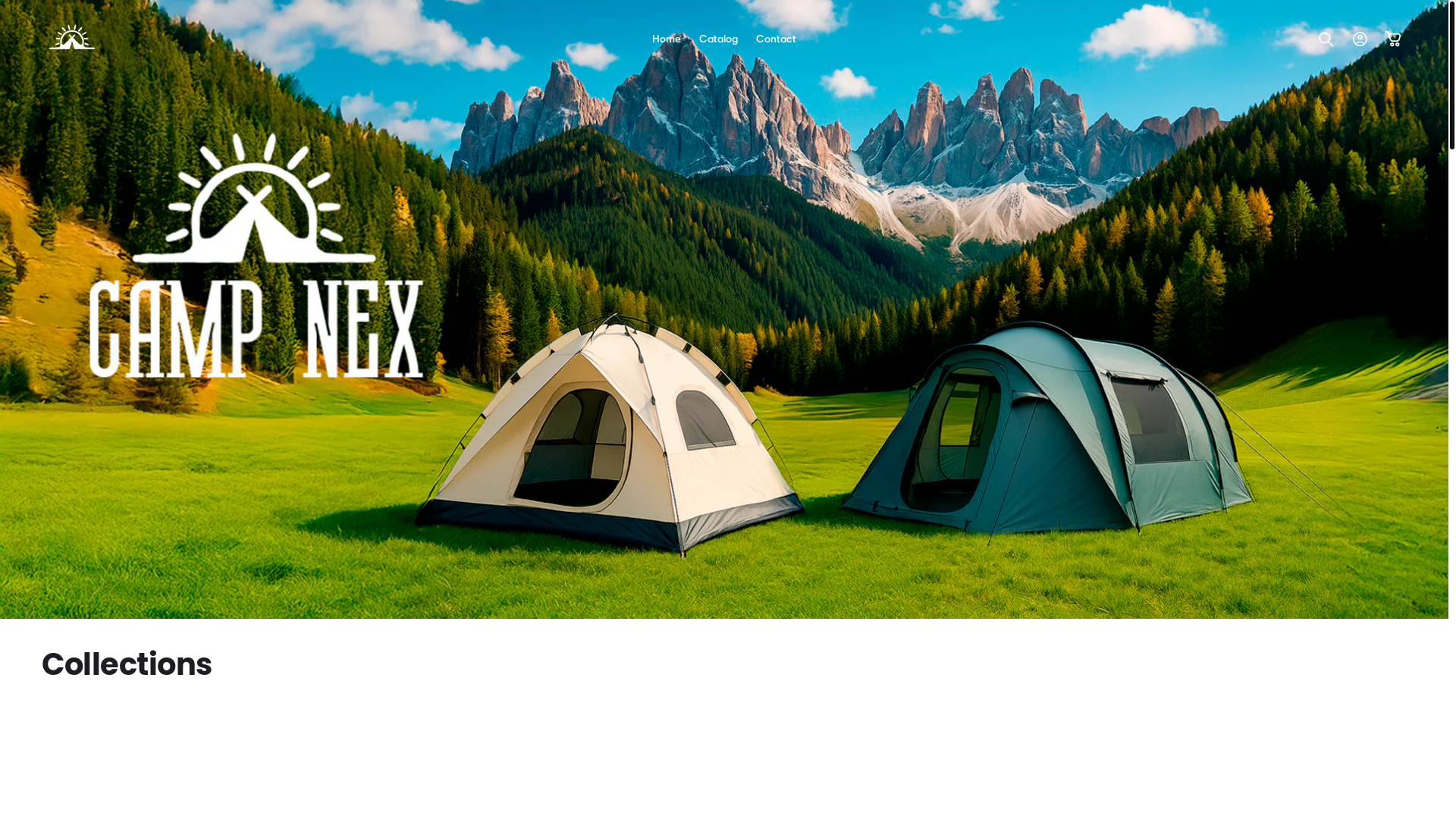 website screenshot of https://campnex.net/