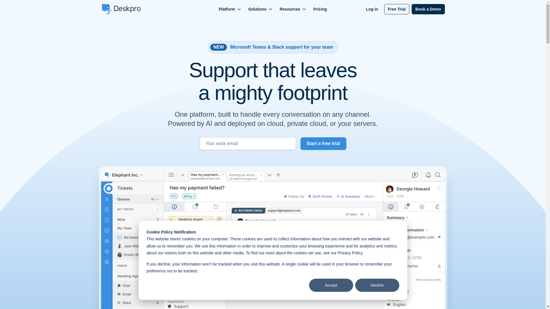 website screenshot of https://partnersdeskpro.com/