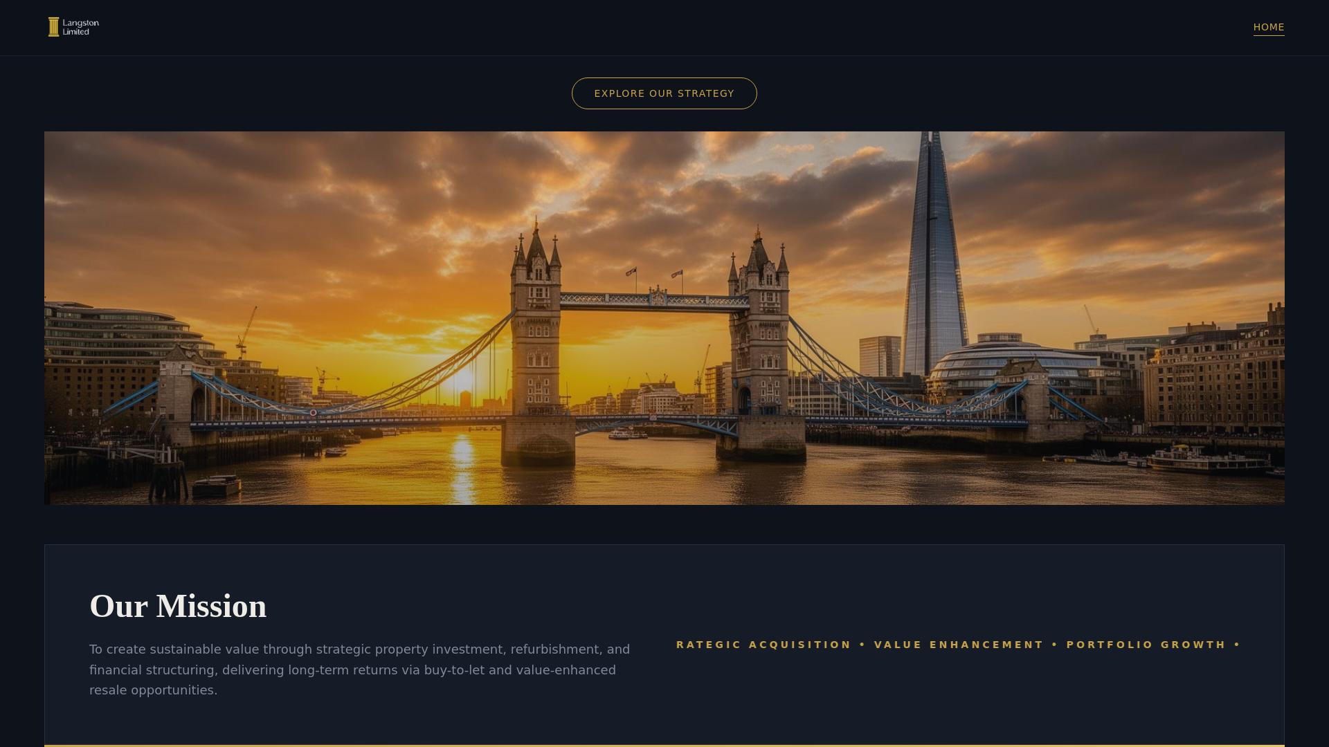 website screenshot of https://langstonuk.com