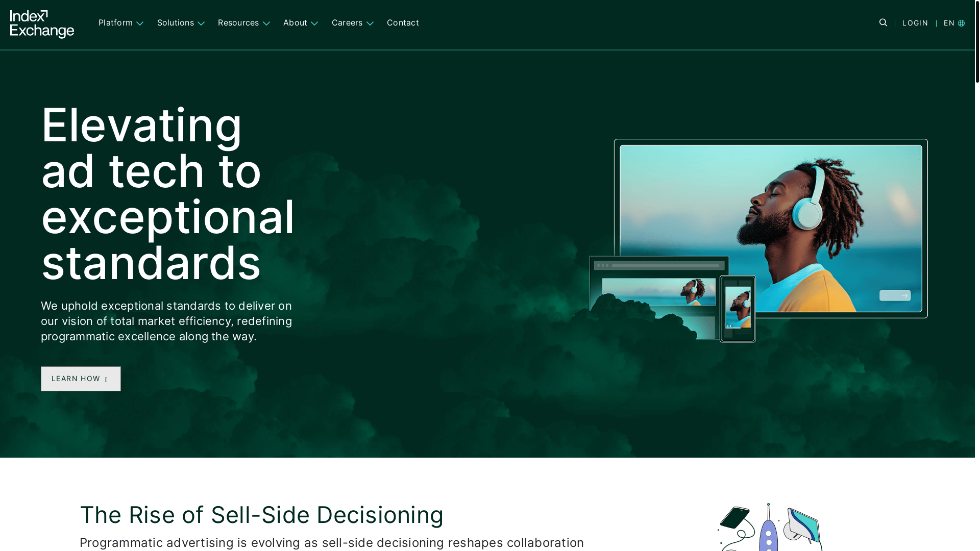website screenshot of https://casalemedia.com/
