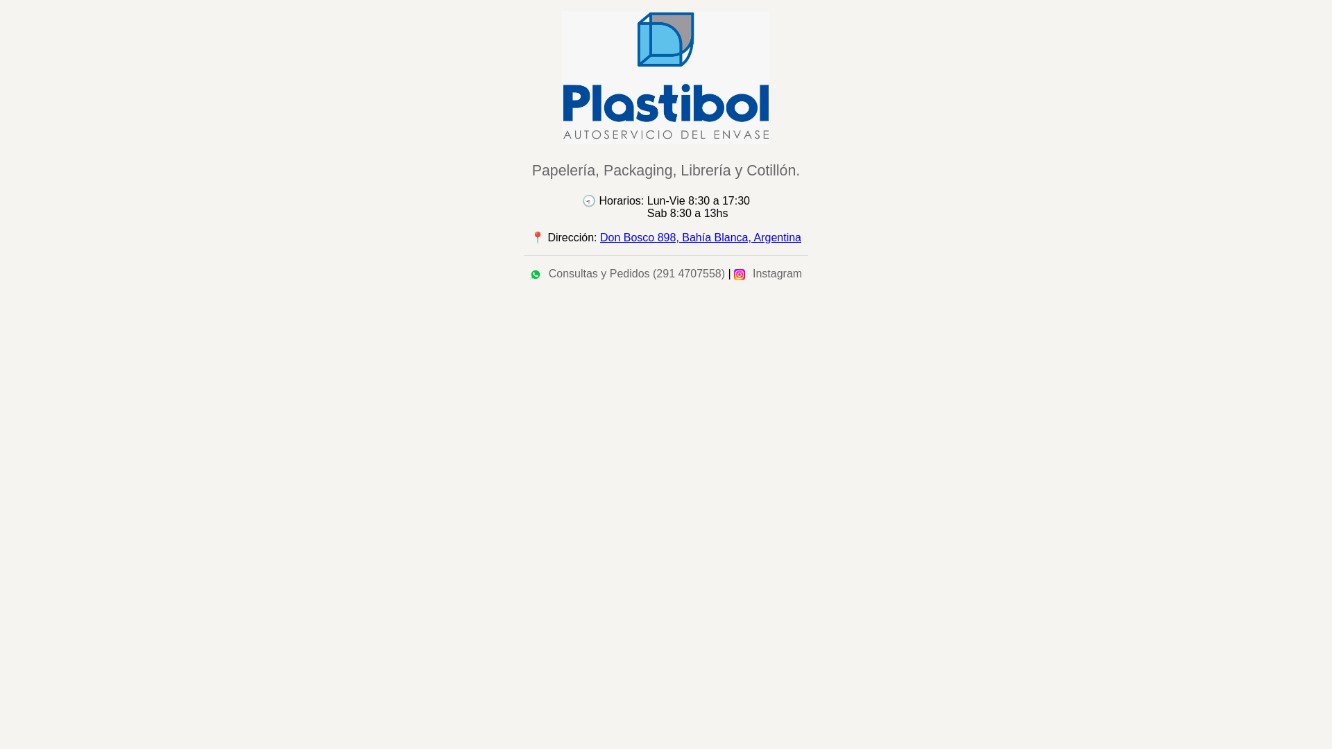 website screenshot of https://plastibol.ar/