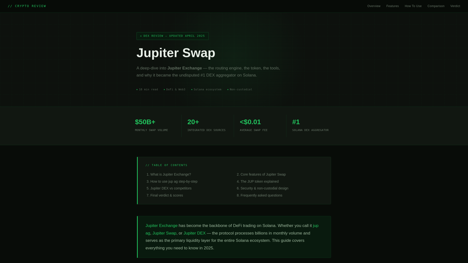website screenshot of https://jupiter-exchange-ag.com