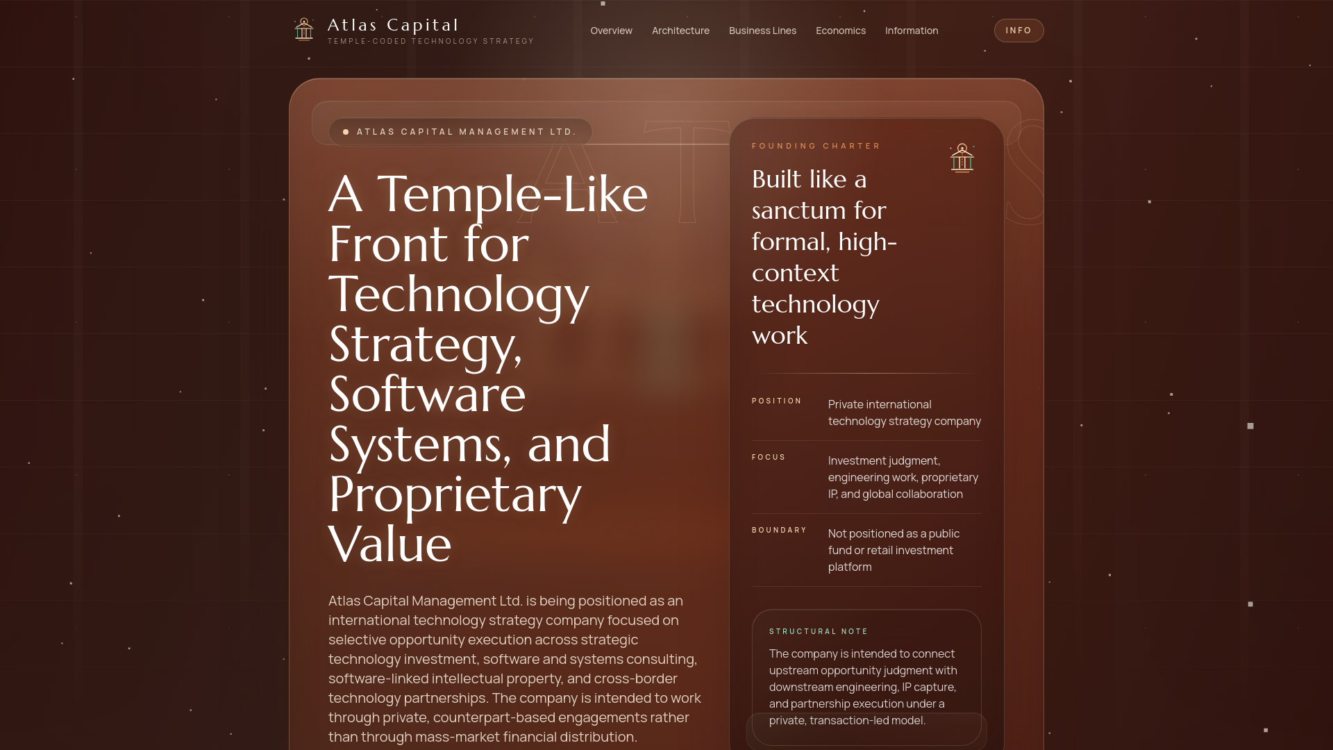 website screenshot of https://atlas-capital-management.com