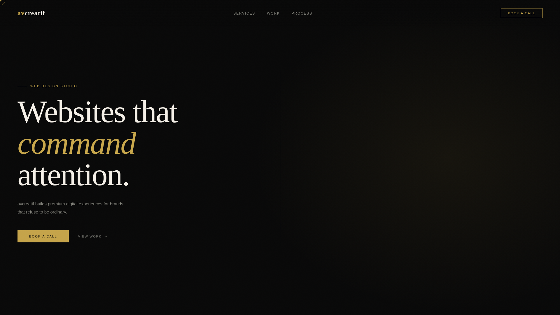 website screenshot of https://avcreatif.com/