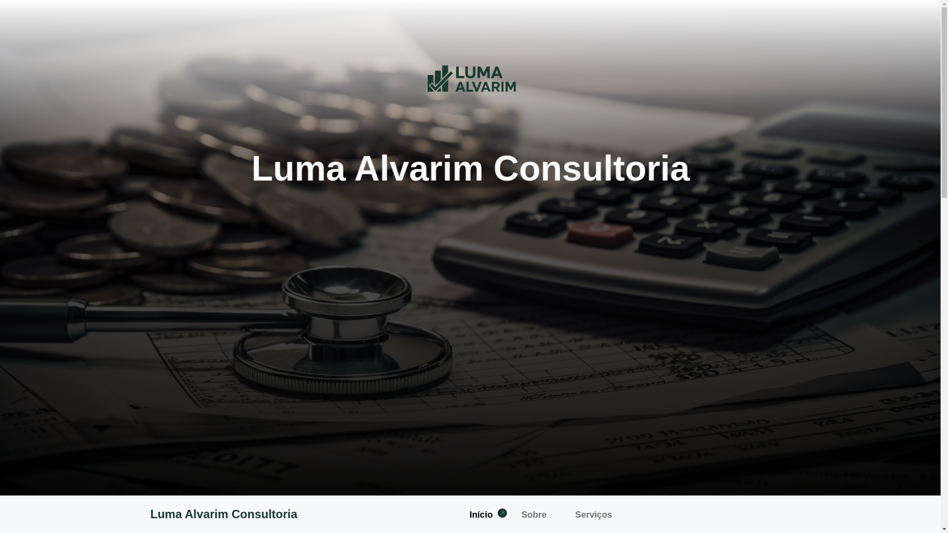 website screenshot of https://lumaalvarim.com.br/