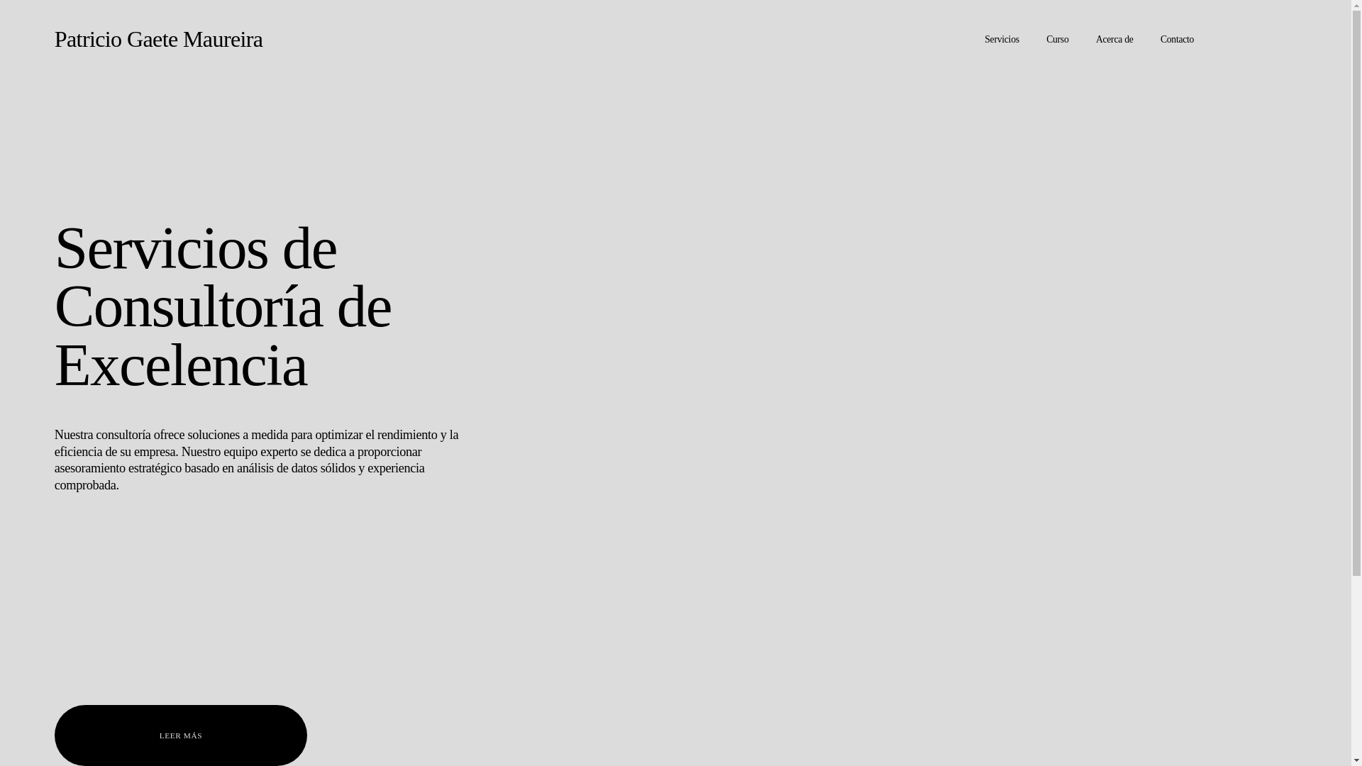 website screenshot of https://patricioarturogaetemaureira.com/