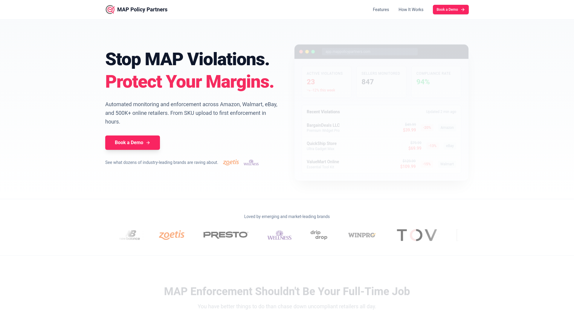 website screenshot of https://map-policy-partners-landing.pages.dev/
