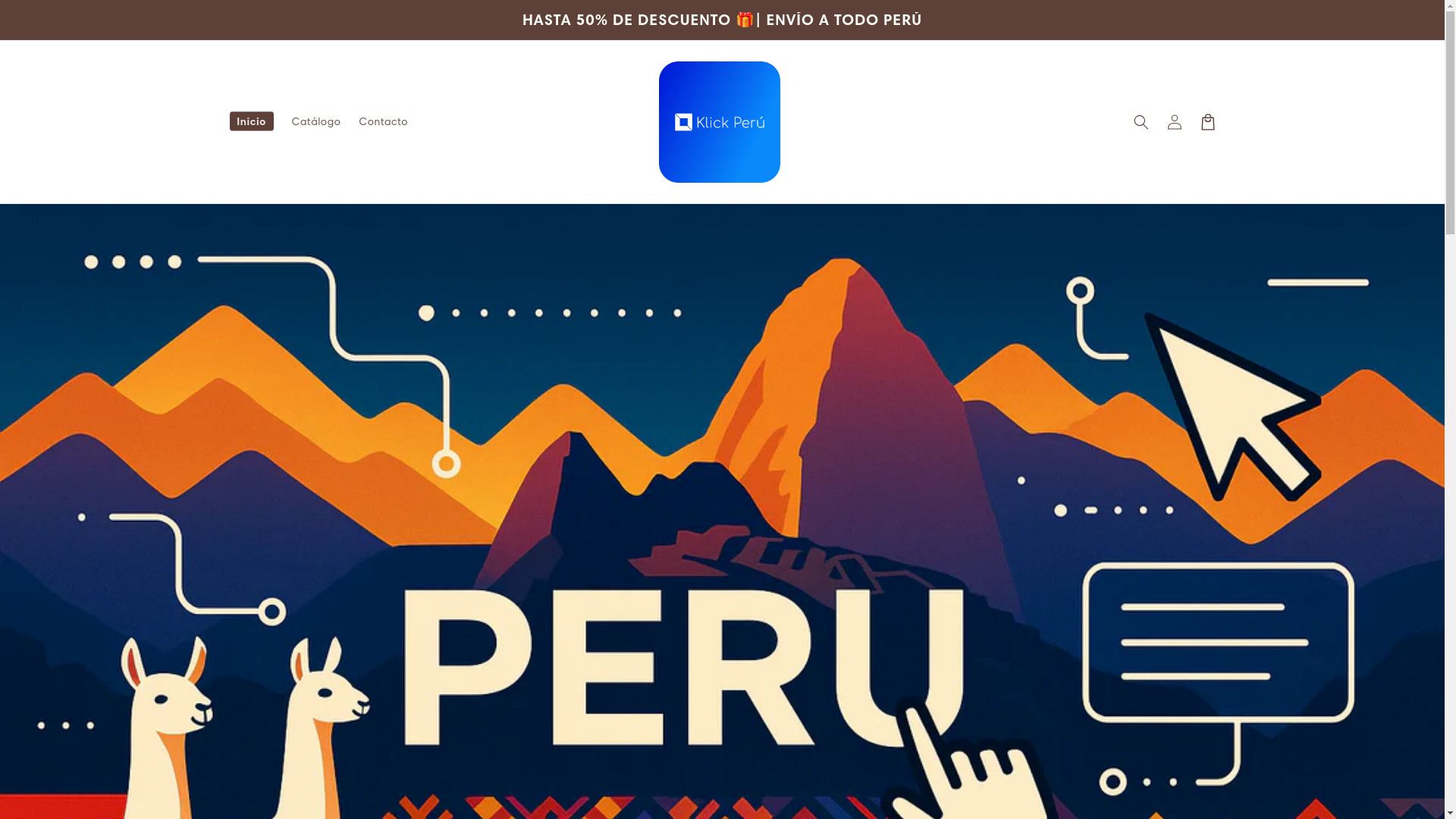 website screenshot of https://klickperu.shop/