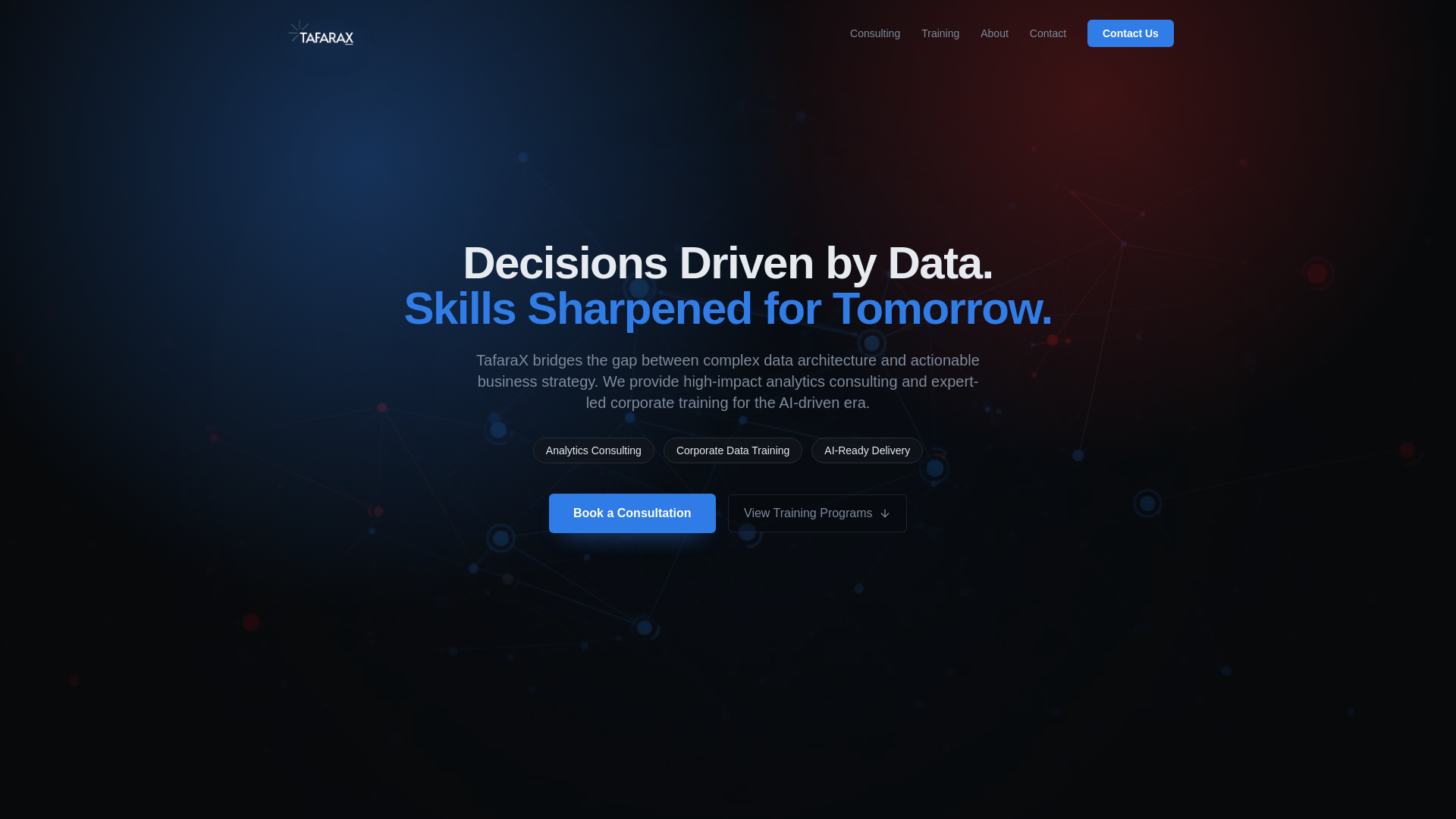 website screenshot of https://tafarax.pages.dev/