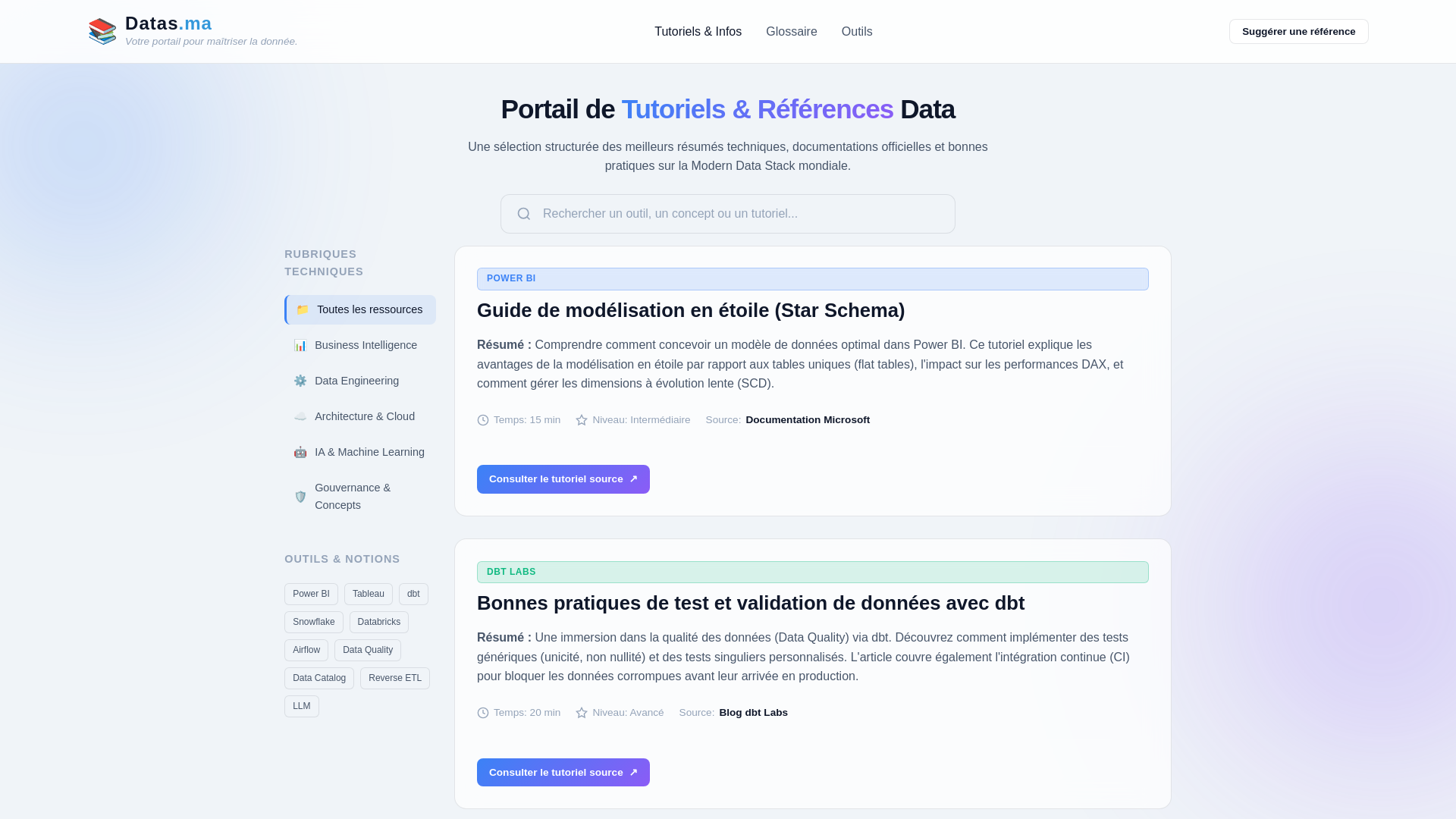 website screenshot of https://datas.ma