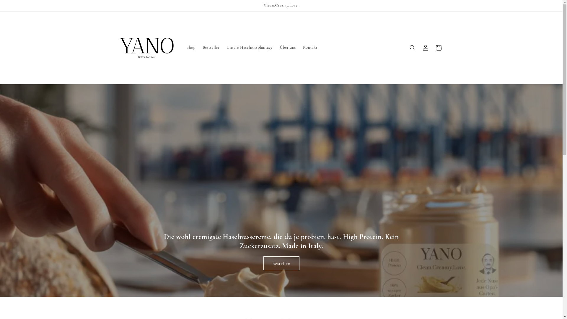 website screenshot of https://yanofoods.de/