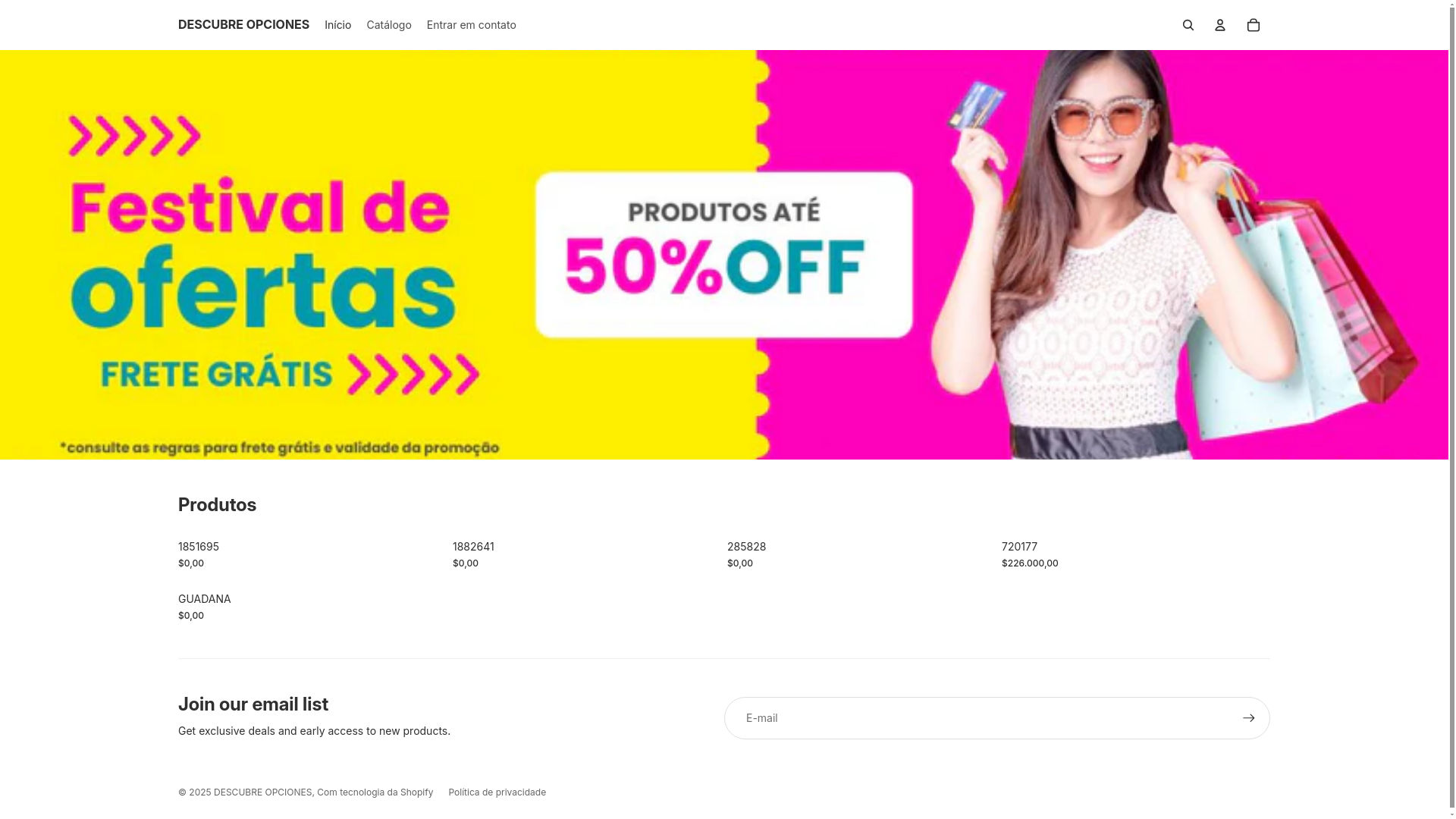 website screenshot of https://descubreopciones.com/